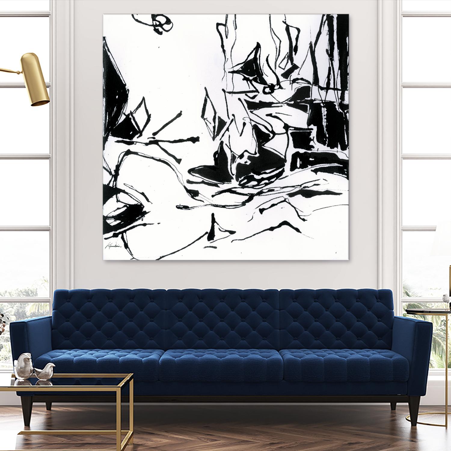 Black 6 by Diane Lambin on GIANT ART - white abstract