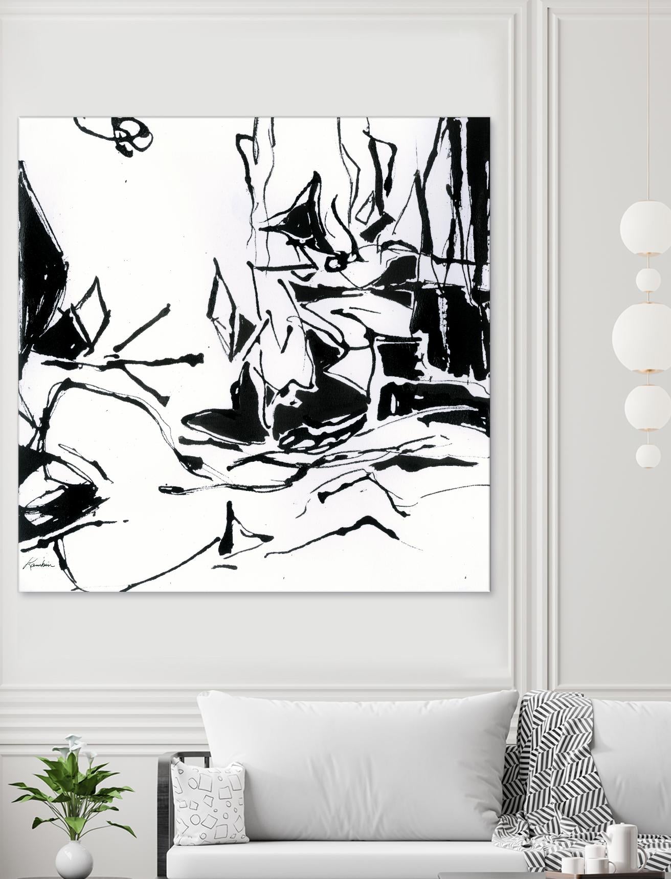 Black 6 by Diane Lambin on GIANT ART - white abstract