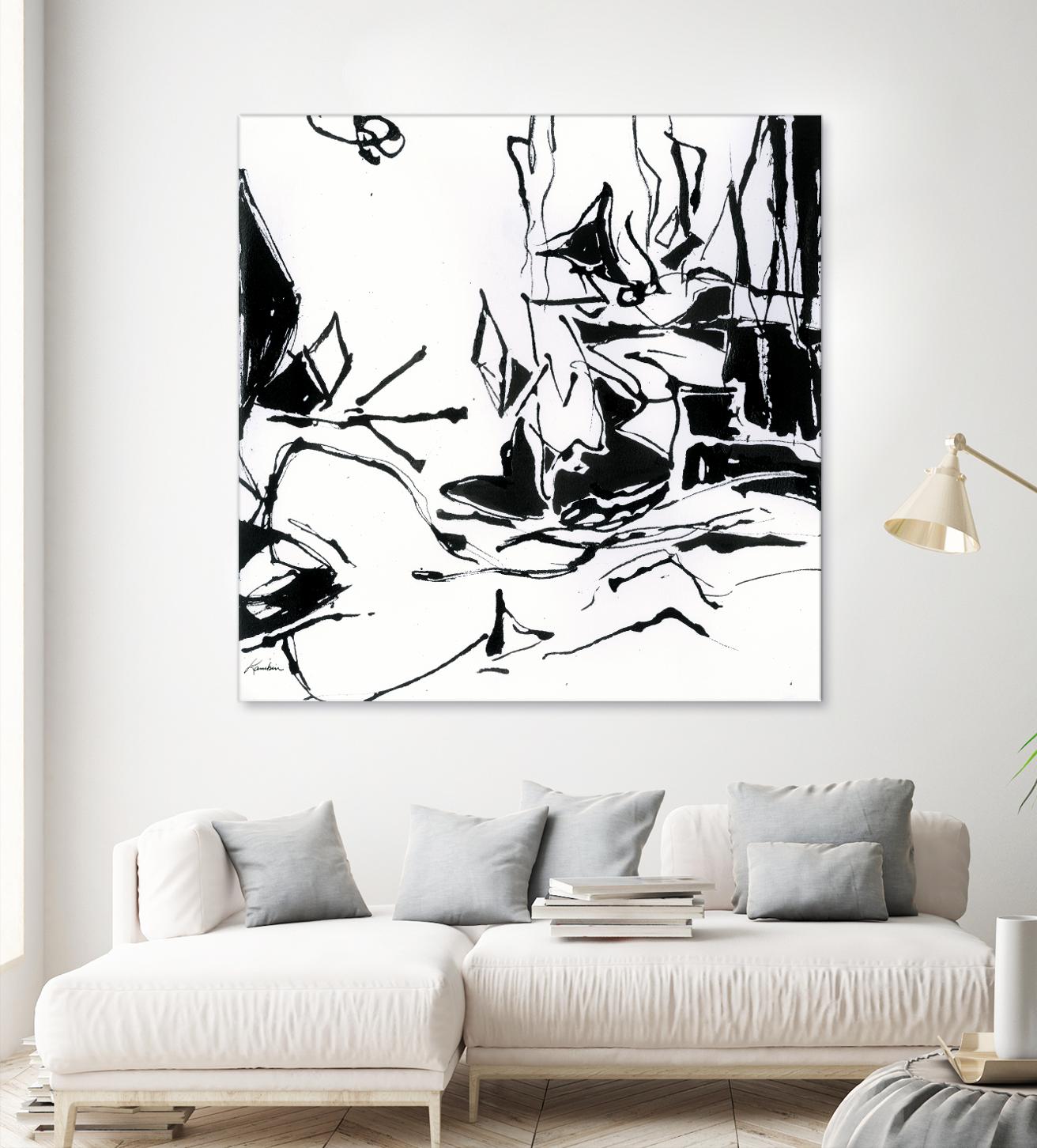 Black 6 by Diane Lambin on GIANT ART - white abstract