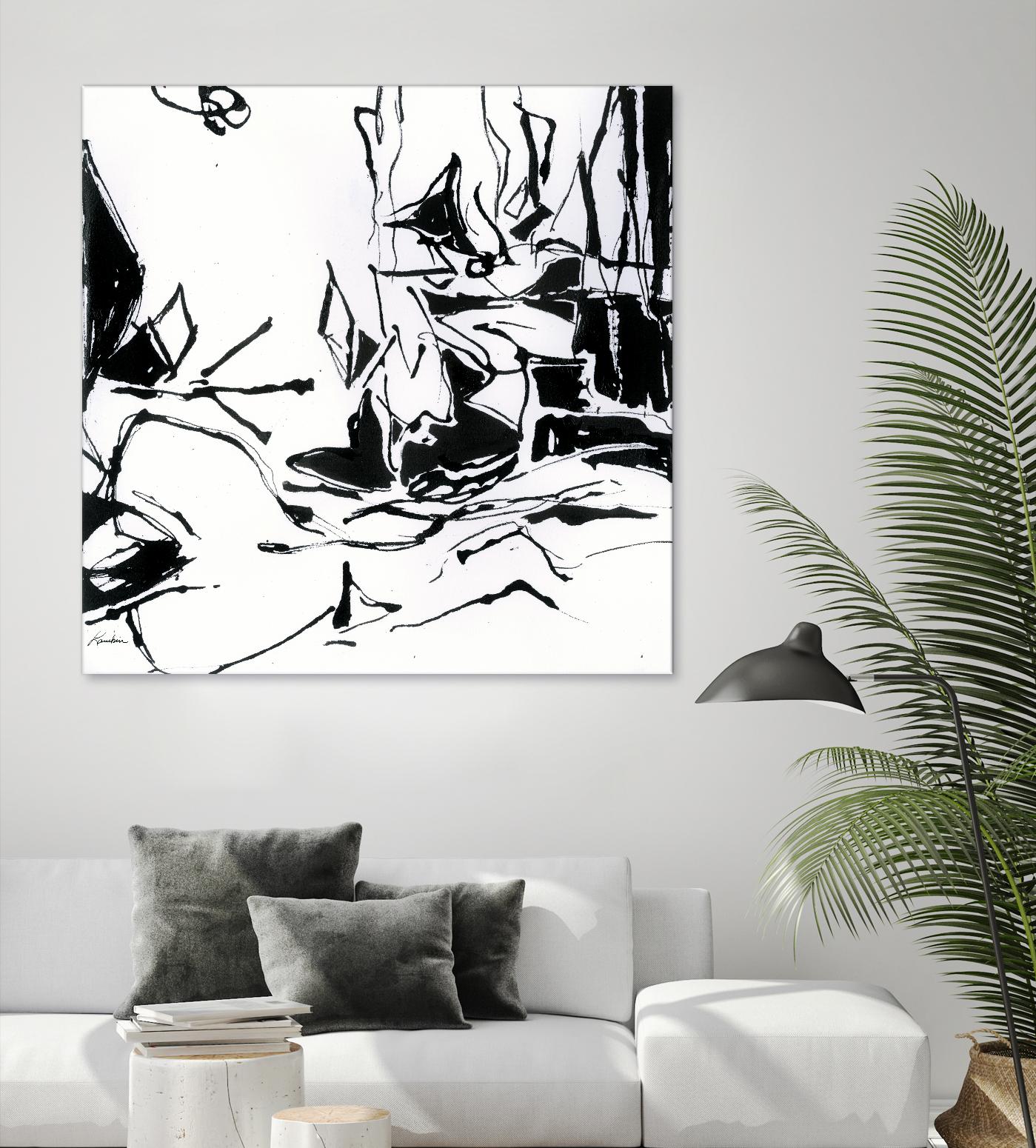 Black 6 by Diane Lambin on GIANT ART - white abstract
