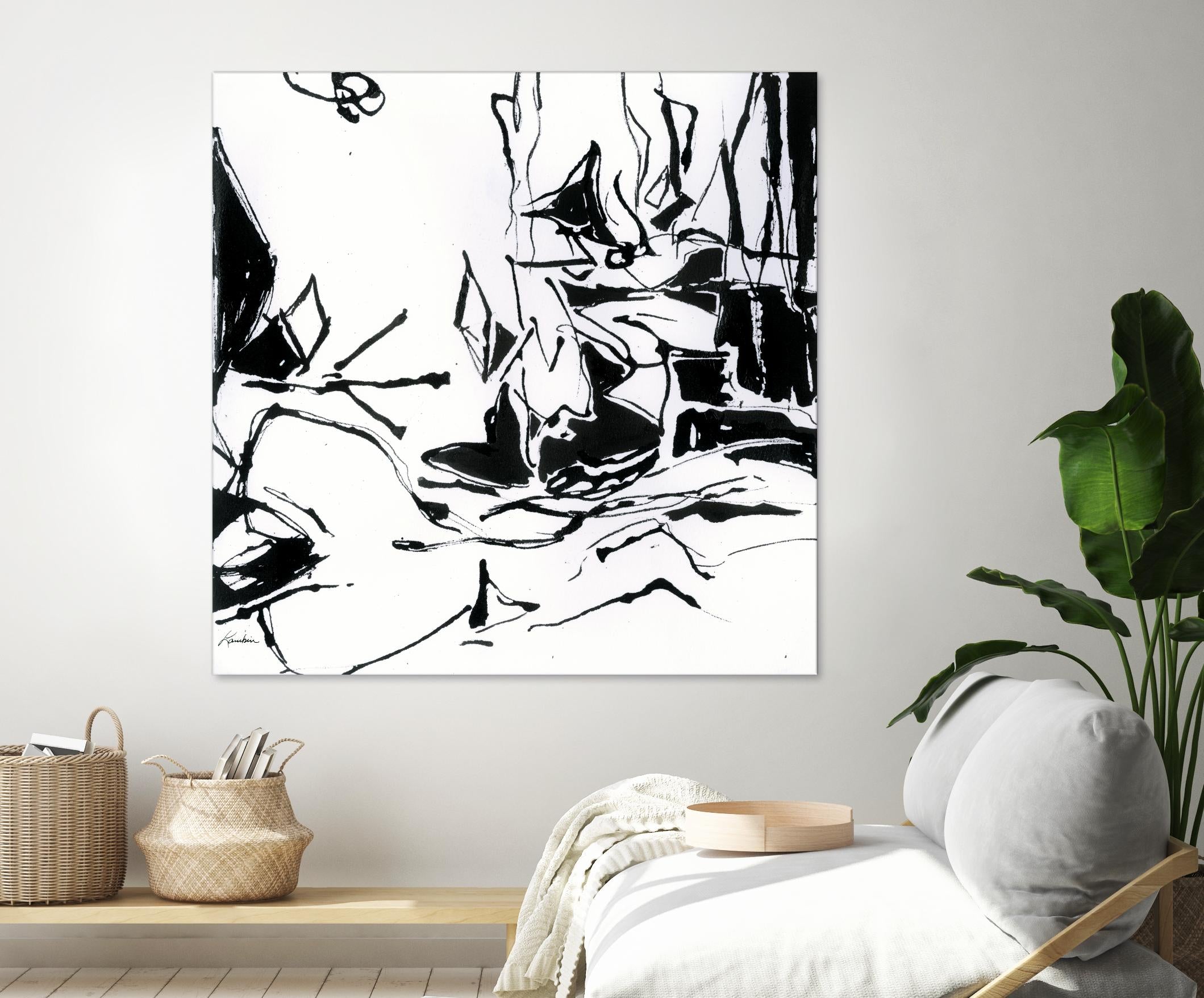 Black 6 by Diane Lambin on GIANT ART - white abstract