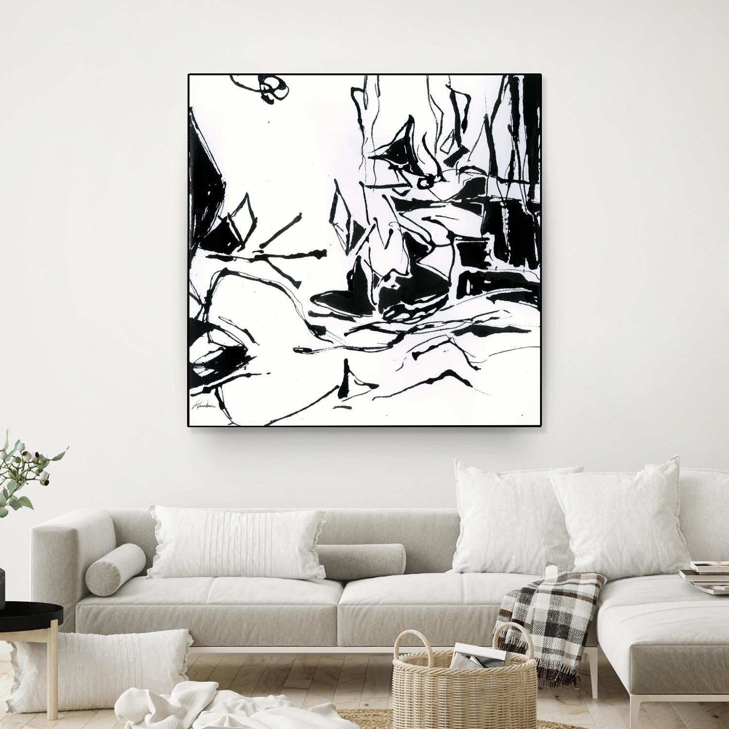 Black 6 by Diane Lambin on GIANT ART - white abstract