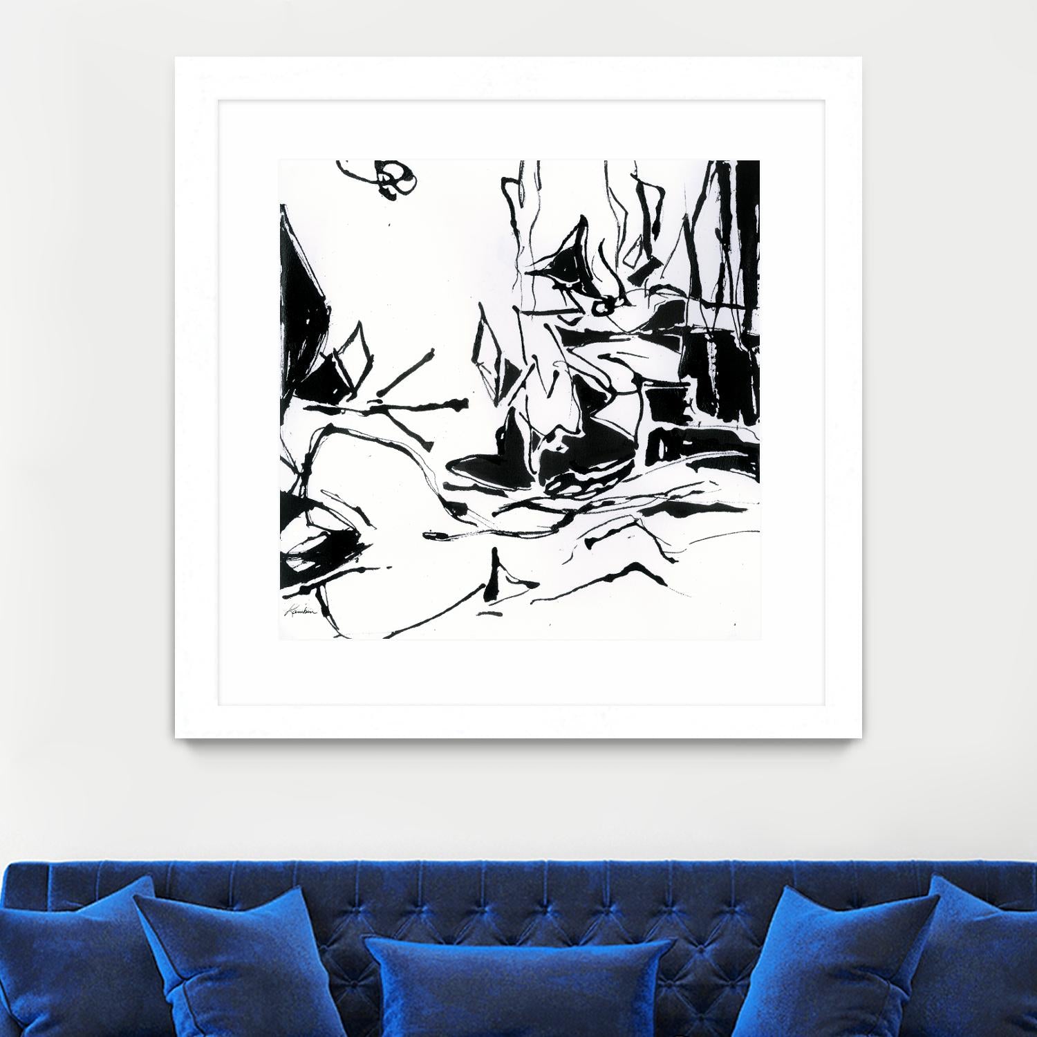 Black 6 by Diane Lambin on GIANT ART - white abstract