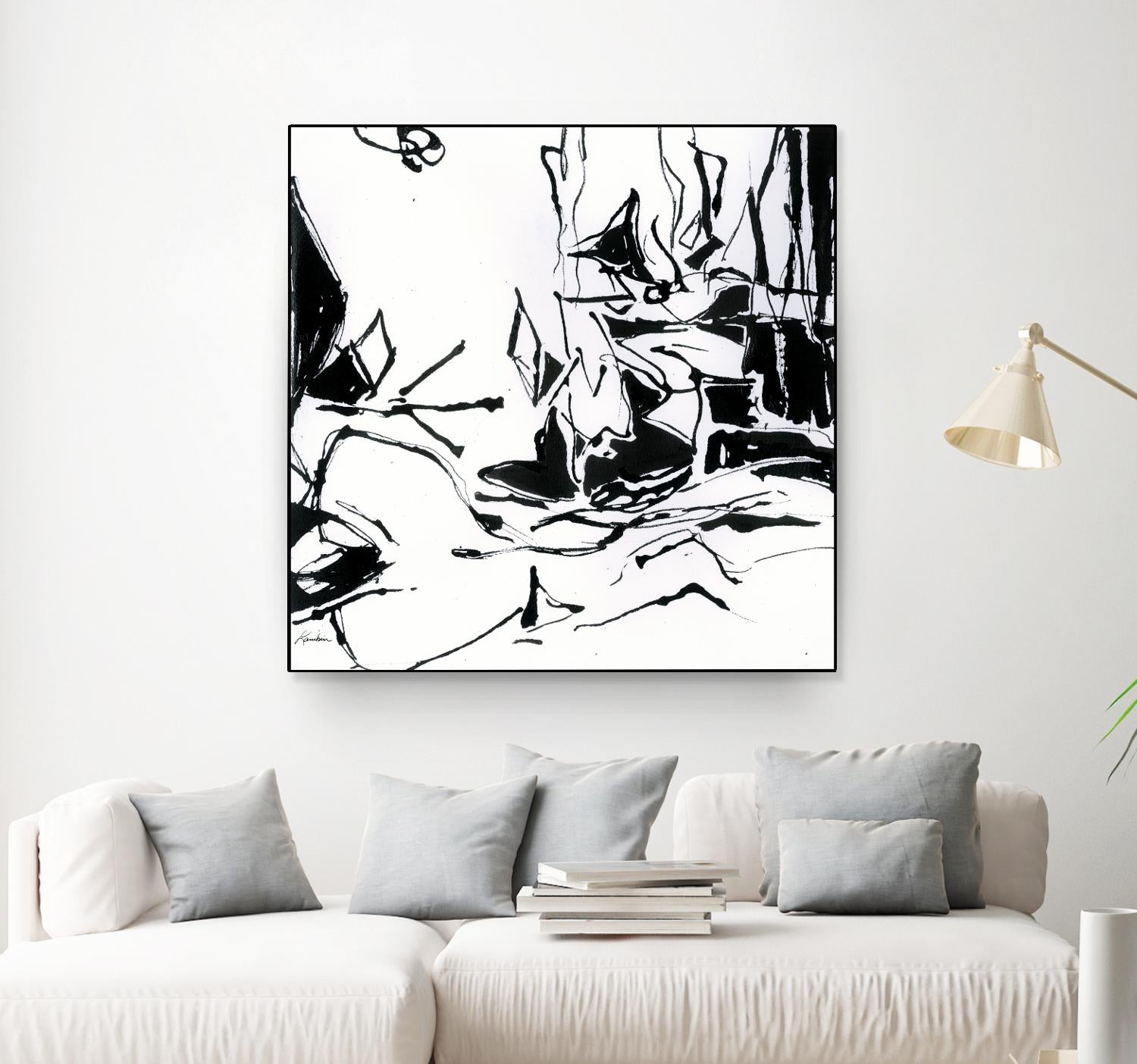 Black 6 by Diane Lambin on GIANT ART - white abstract