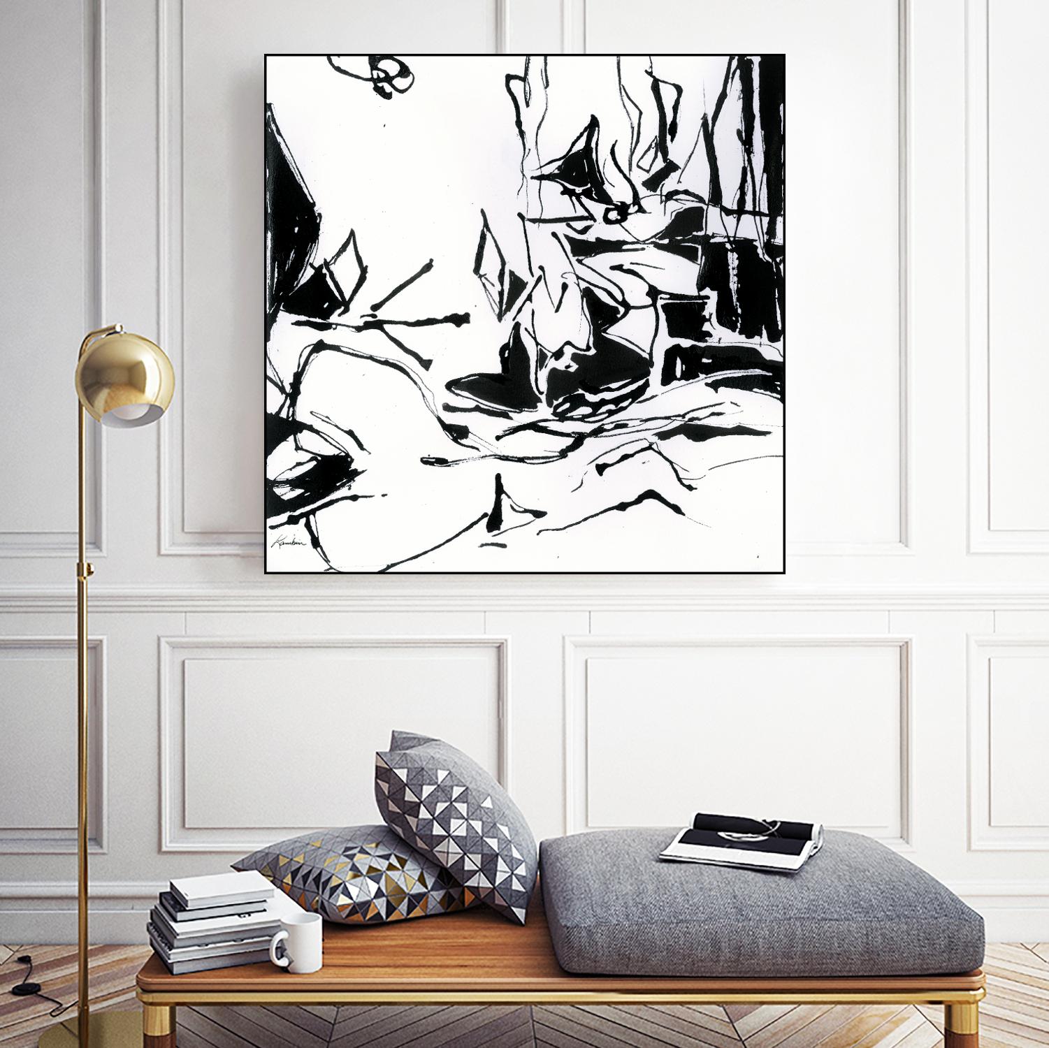 Black 6 by Diane Lambin on GIANT ART - white abstract