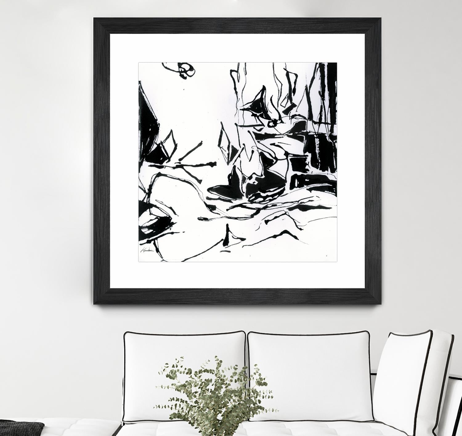 Black 6 by Diane Lambin on GIANT ART - white abstract