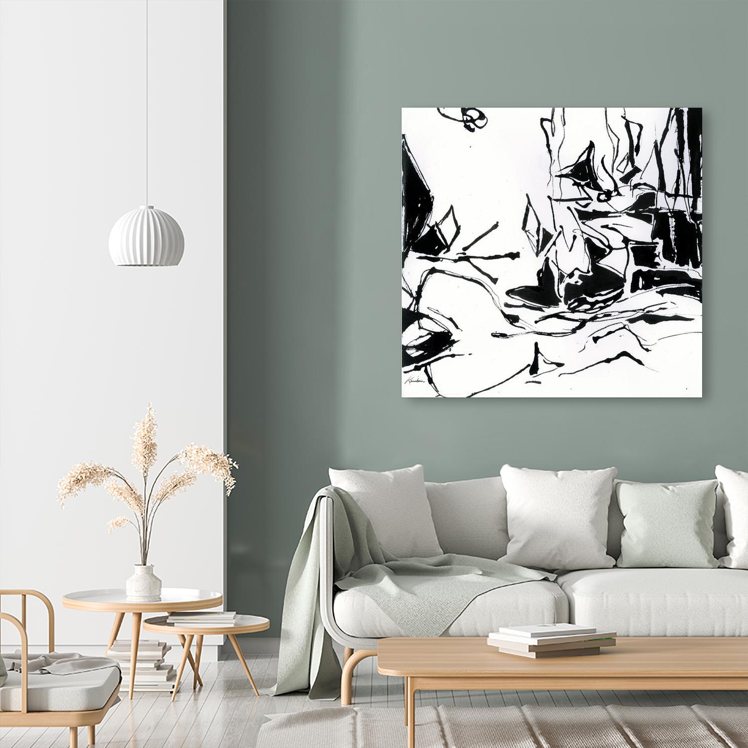 Black 6 by Diane Lambin on GIANT ART - white abstract