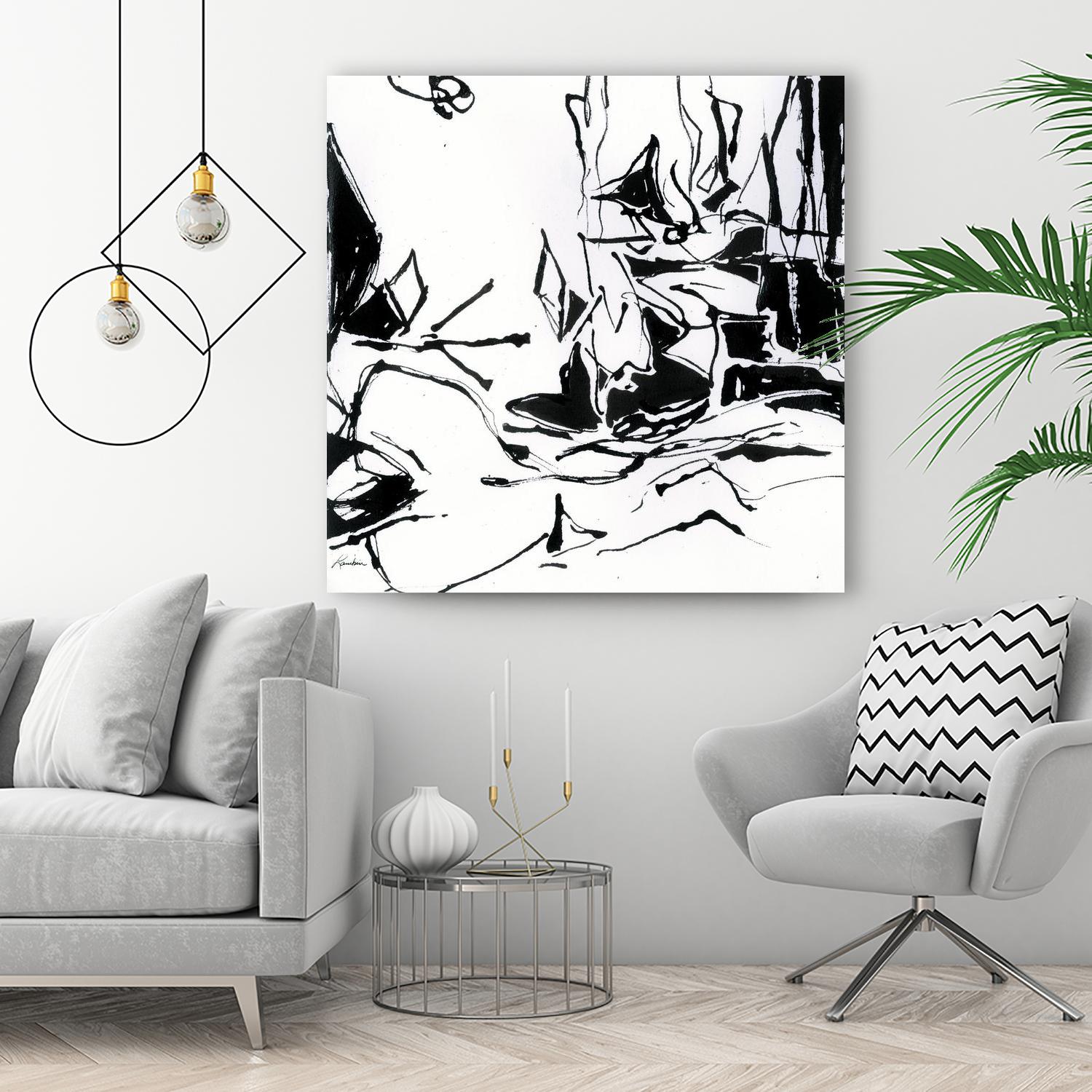 Black 6 by Diane Lambin on GIANT ART - white abstract