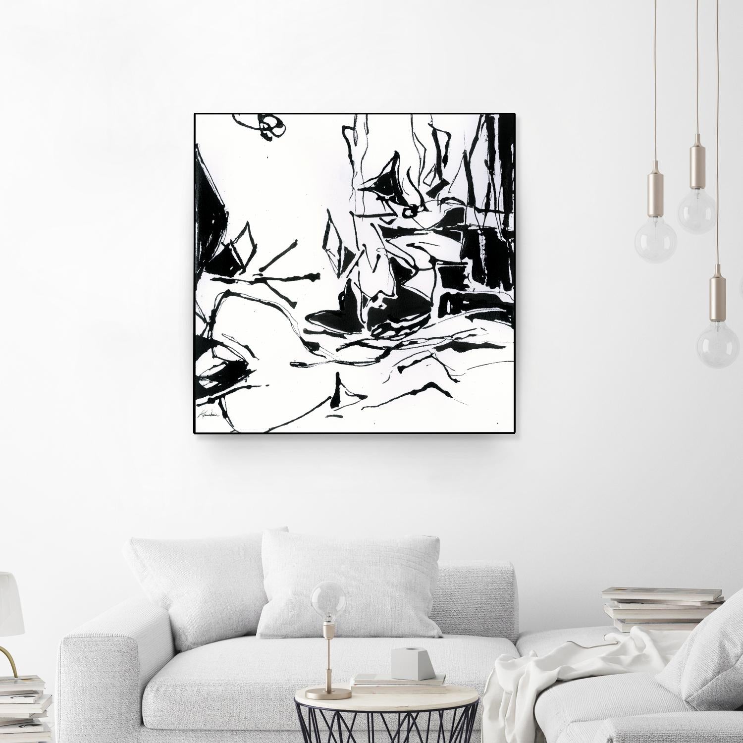 Black 6 by Diane Lambin on GIANT ART - white abstract