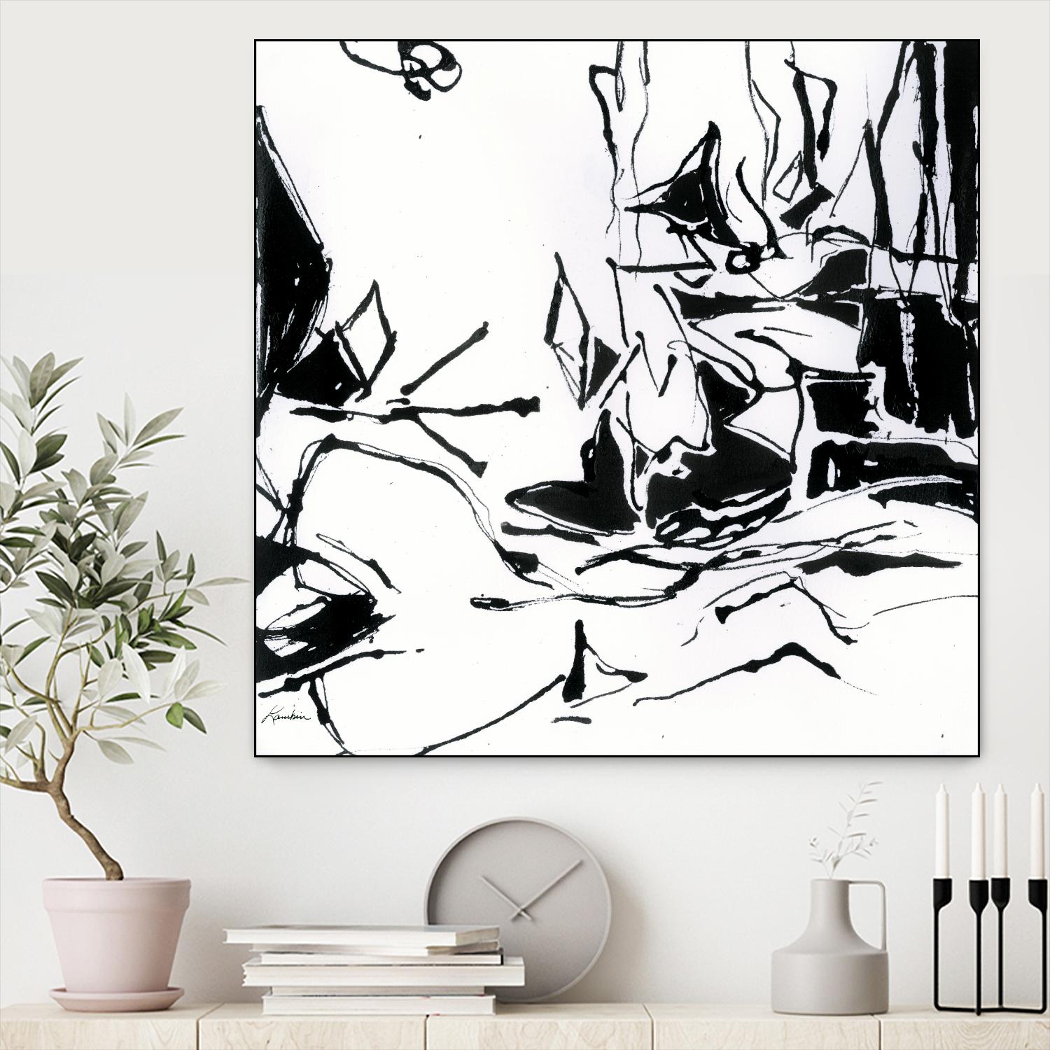 Black 6 by Diane Lambin on GIANT ART - white abstract