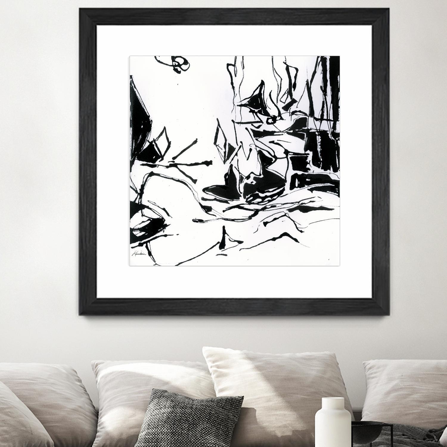 Black 6 by Diane Lambin on GIANT ART - white abstract