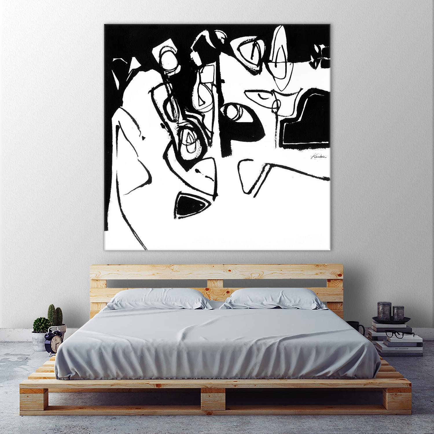 Black 7 by Diane Lambin on GIANT ART - white abstract