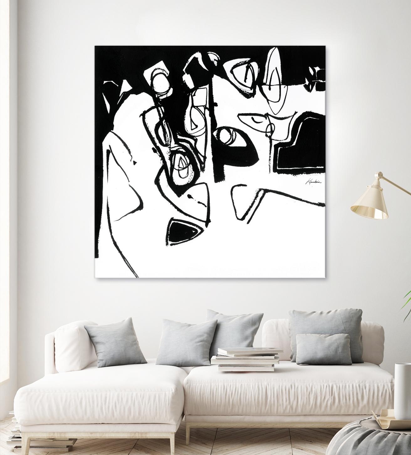Black 7 by Diane Lambin on GIANT ART - white abstract