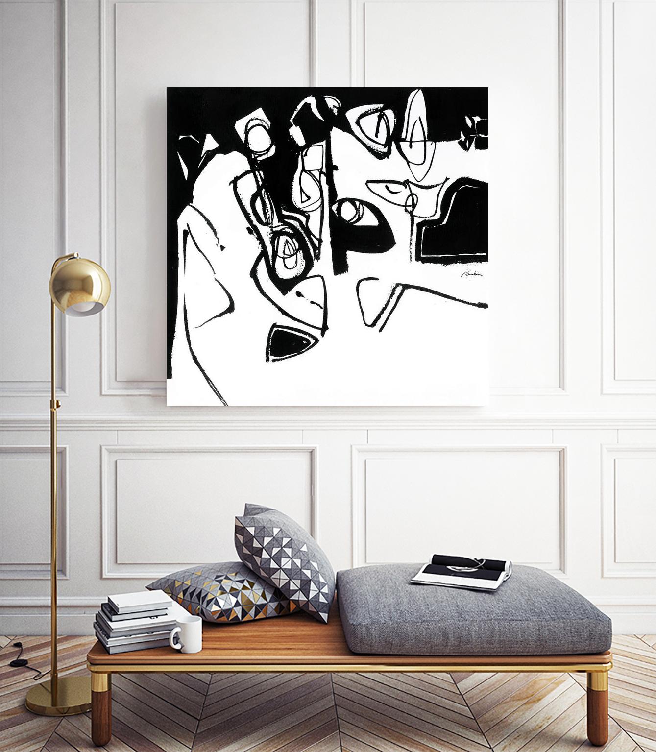 Black 7 by Diane Lambin on GIANT ART - white abstract canadian artists