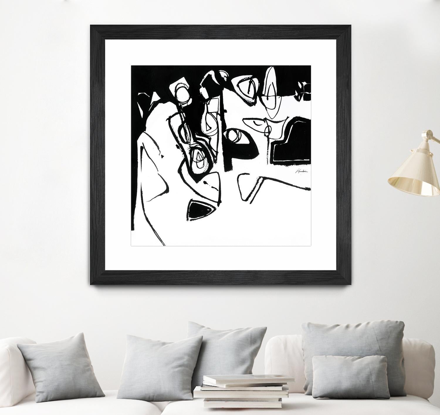 Black 7 by Diane Lambin on GIANT ART - white abstract