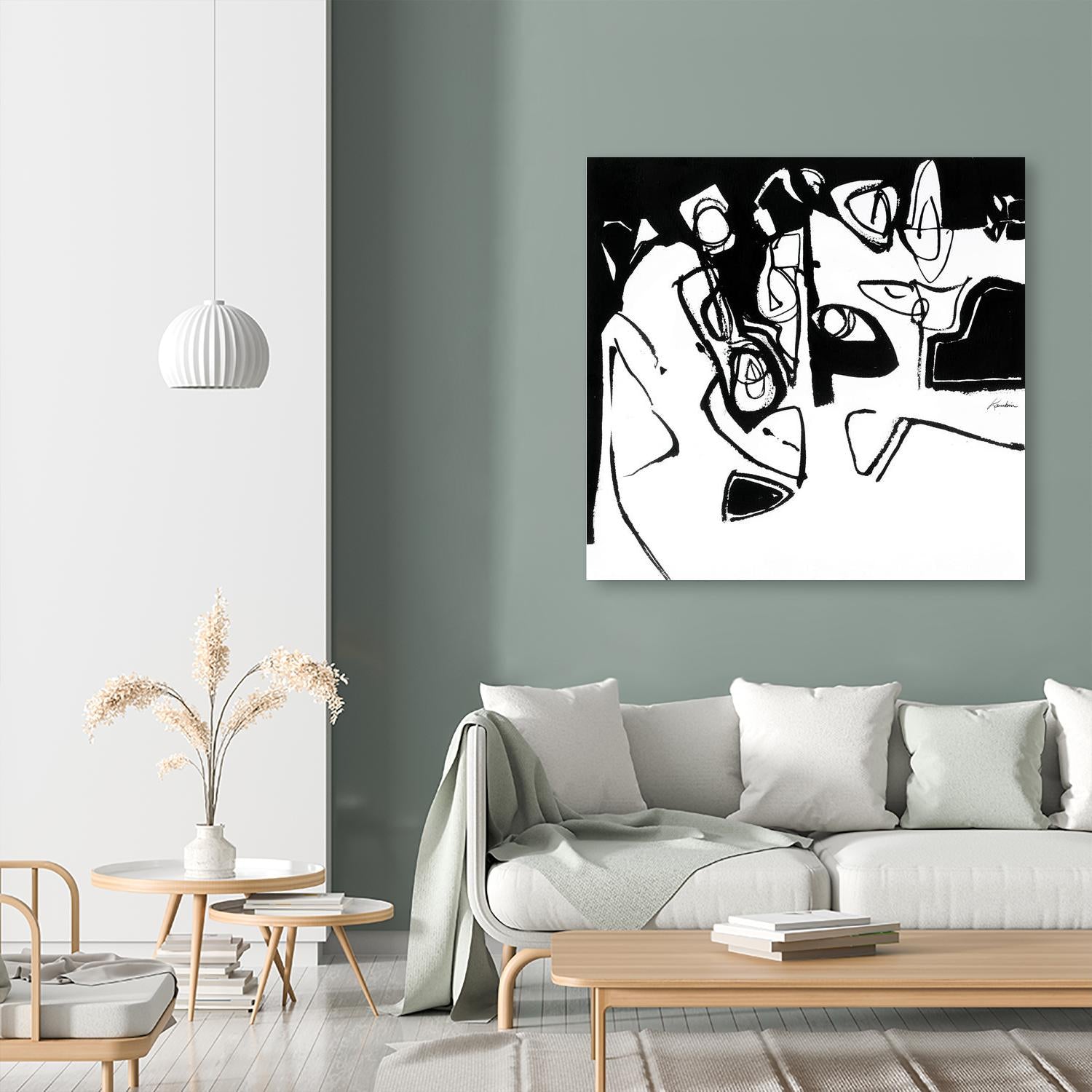 Black 7 by Diane Lambin on GIANT ART - white abstract canadian artists