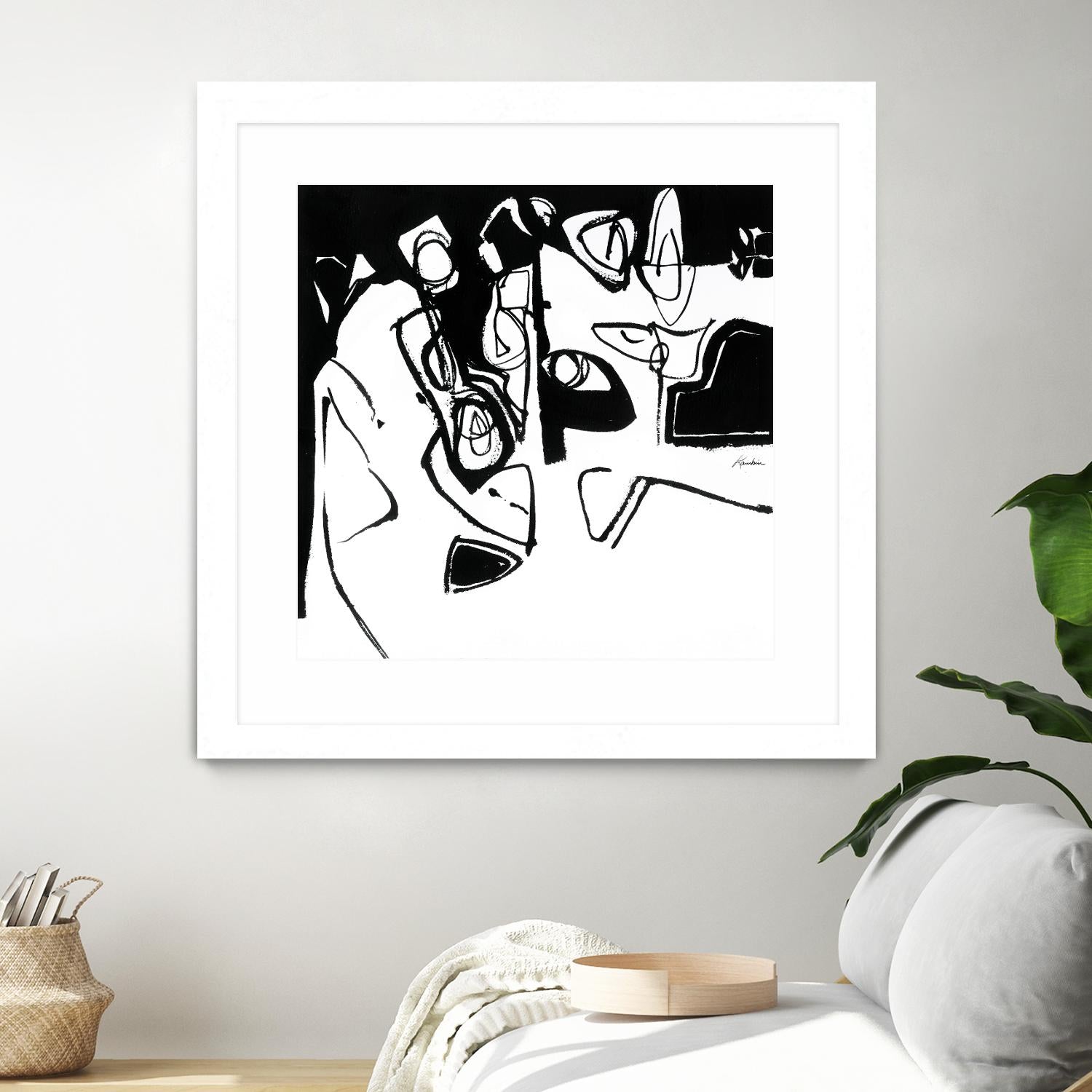 Black 7 by Diane Lambin on GIANT ART - white abstract