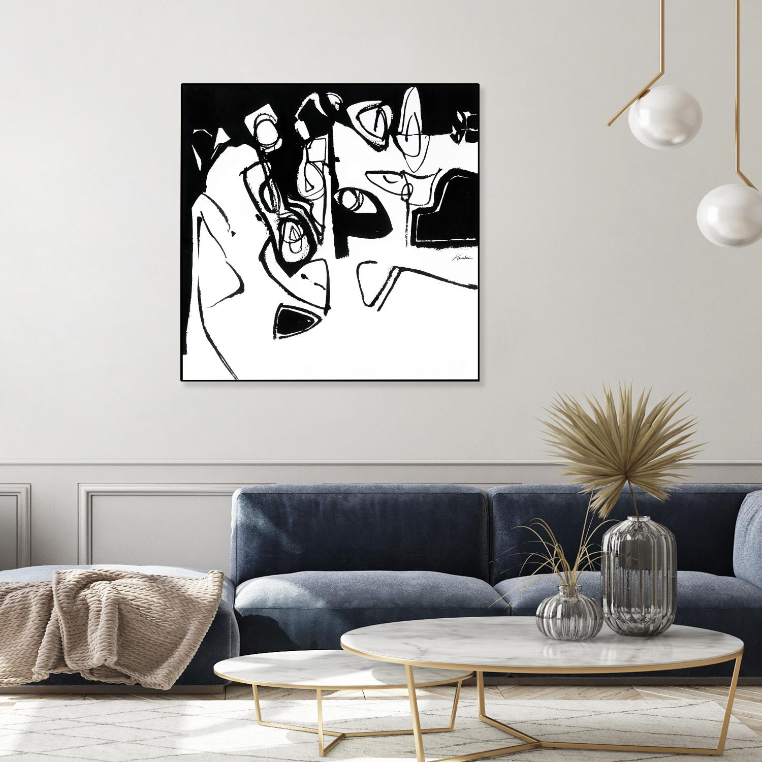 Black 7 by Diane Lambin on GIANT ART - white abstract