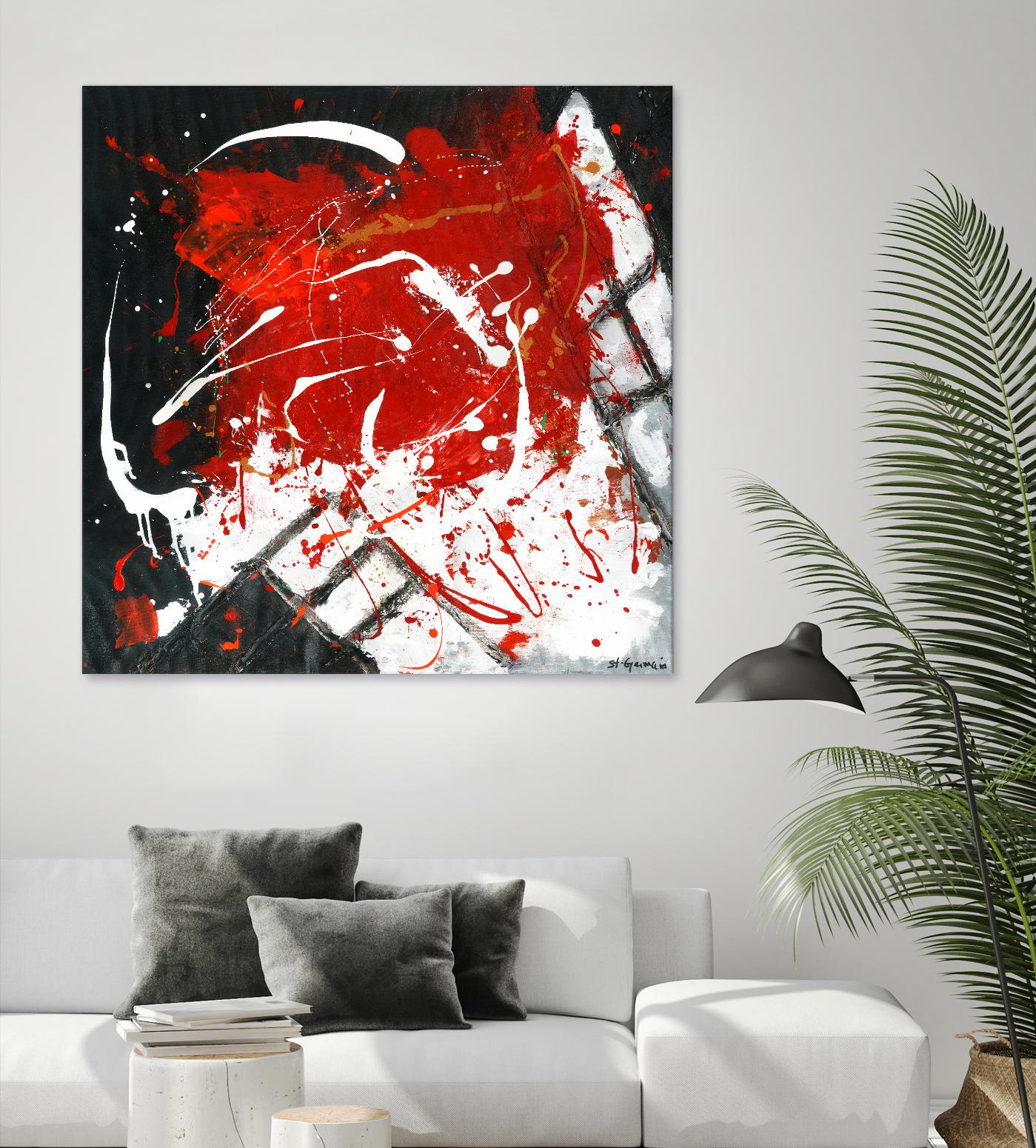 L'univers en couleur by Carole St-Germain on GIANT ART - black abstract
