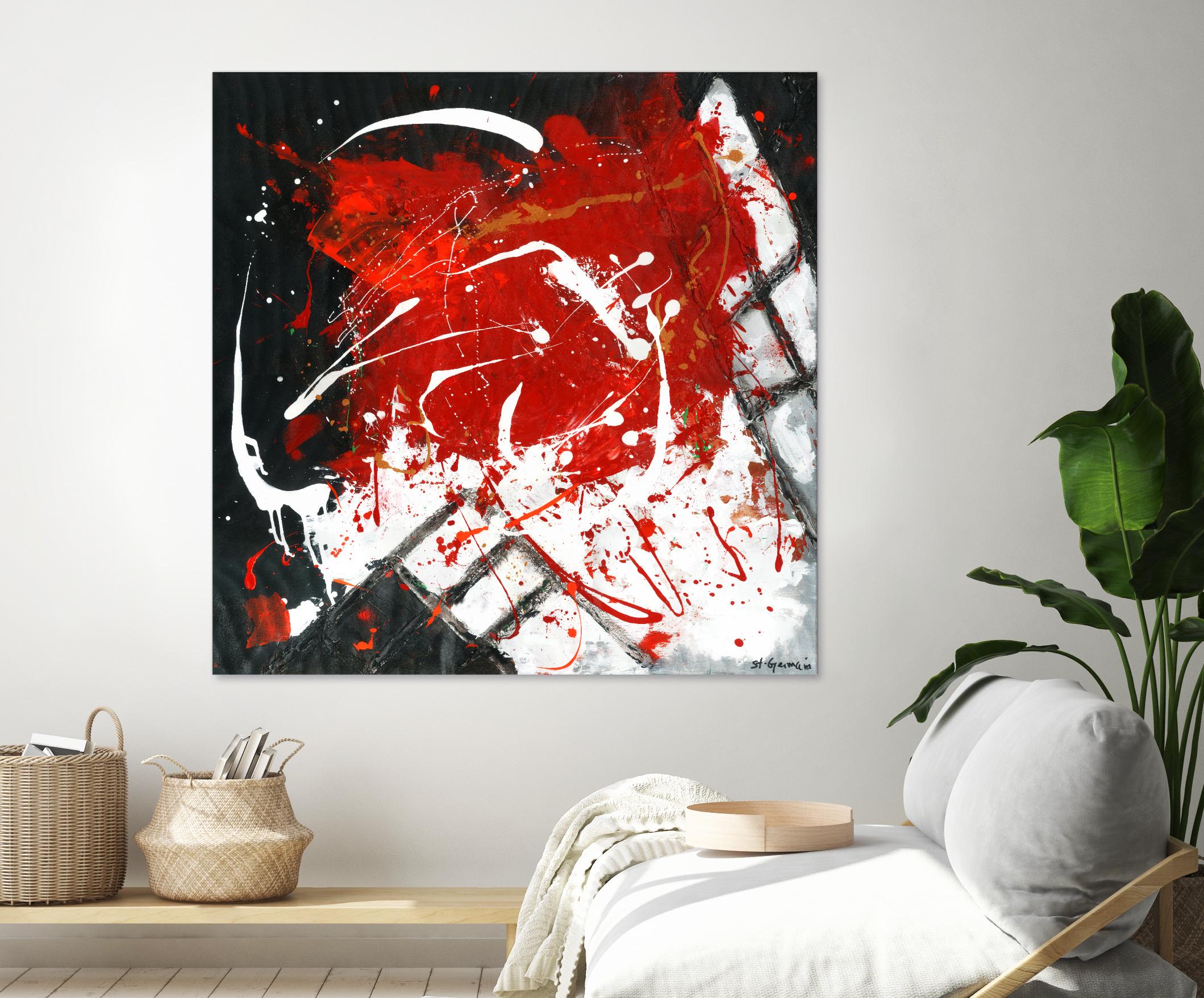 L'univers en couleur by Carole St-Germain on GIANT ART - black abstract