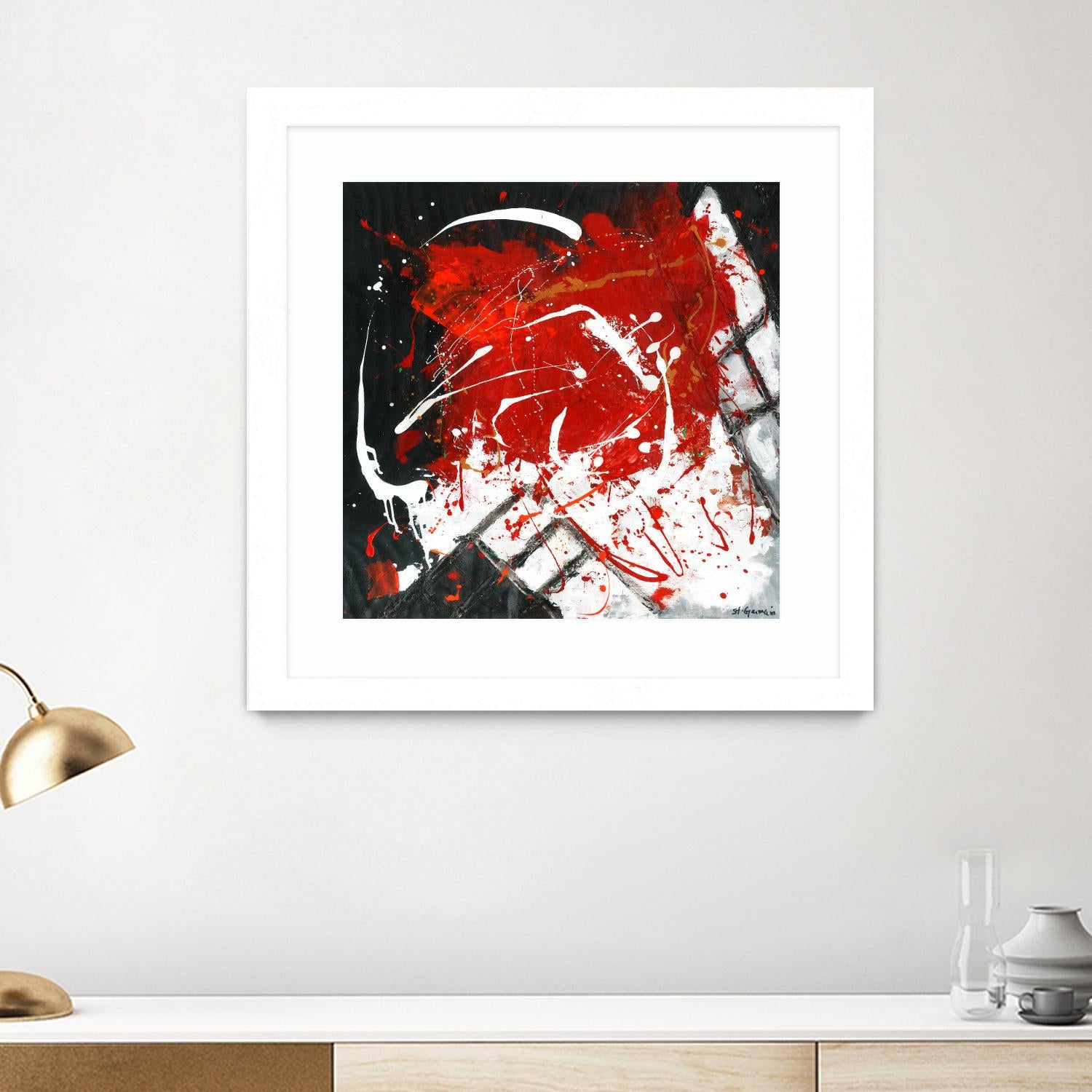 L'univers en couleur by Carole St-Germain on GIANT ART - black abstract