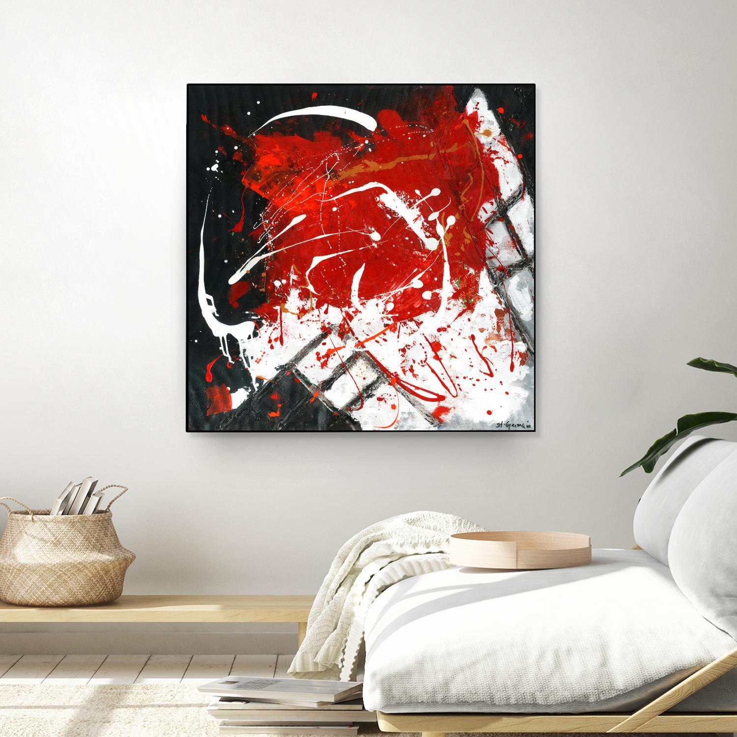 L'univers en couleur by Carole St-Germain on GIANT ART - black abstract