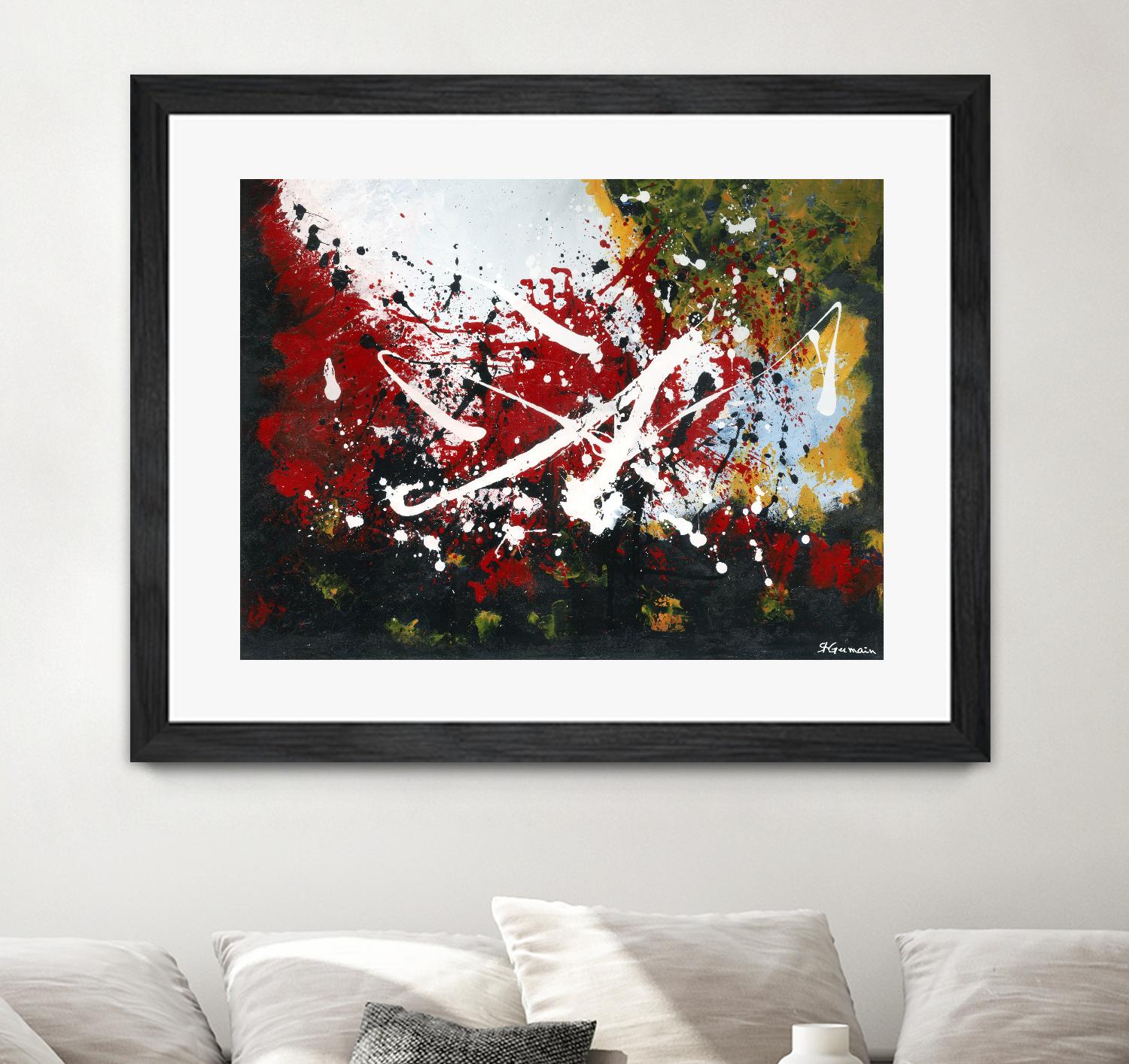 Bien enraciné by Carole St-Germain on GIANT ART - red abstract artistes du québec