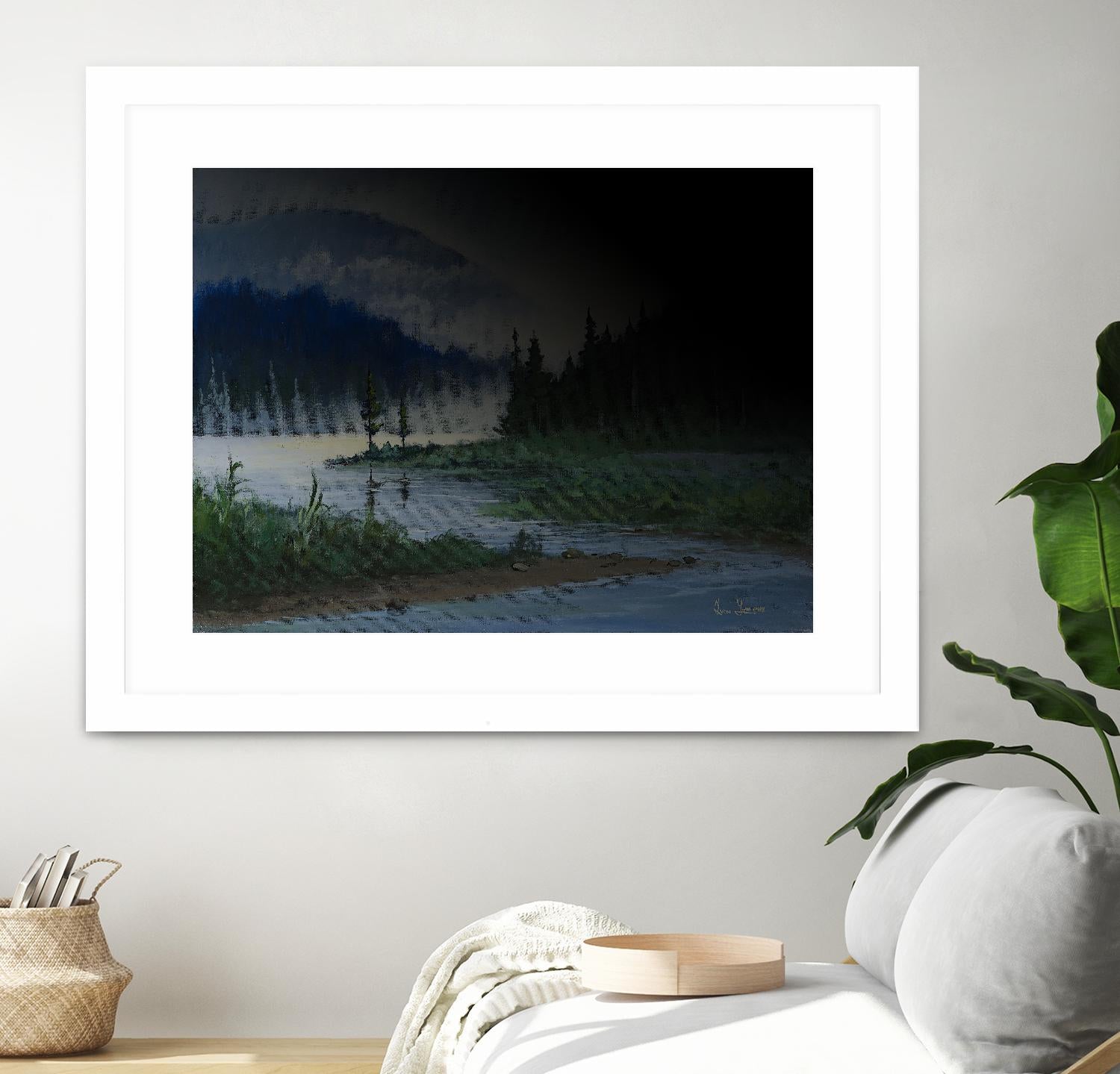 L.éclaircie by Yvon Lemieux on GIANT ART - green landscape