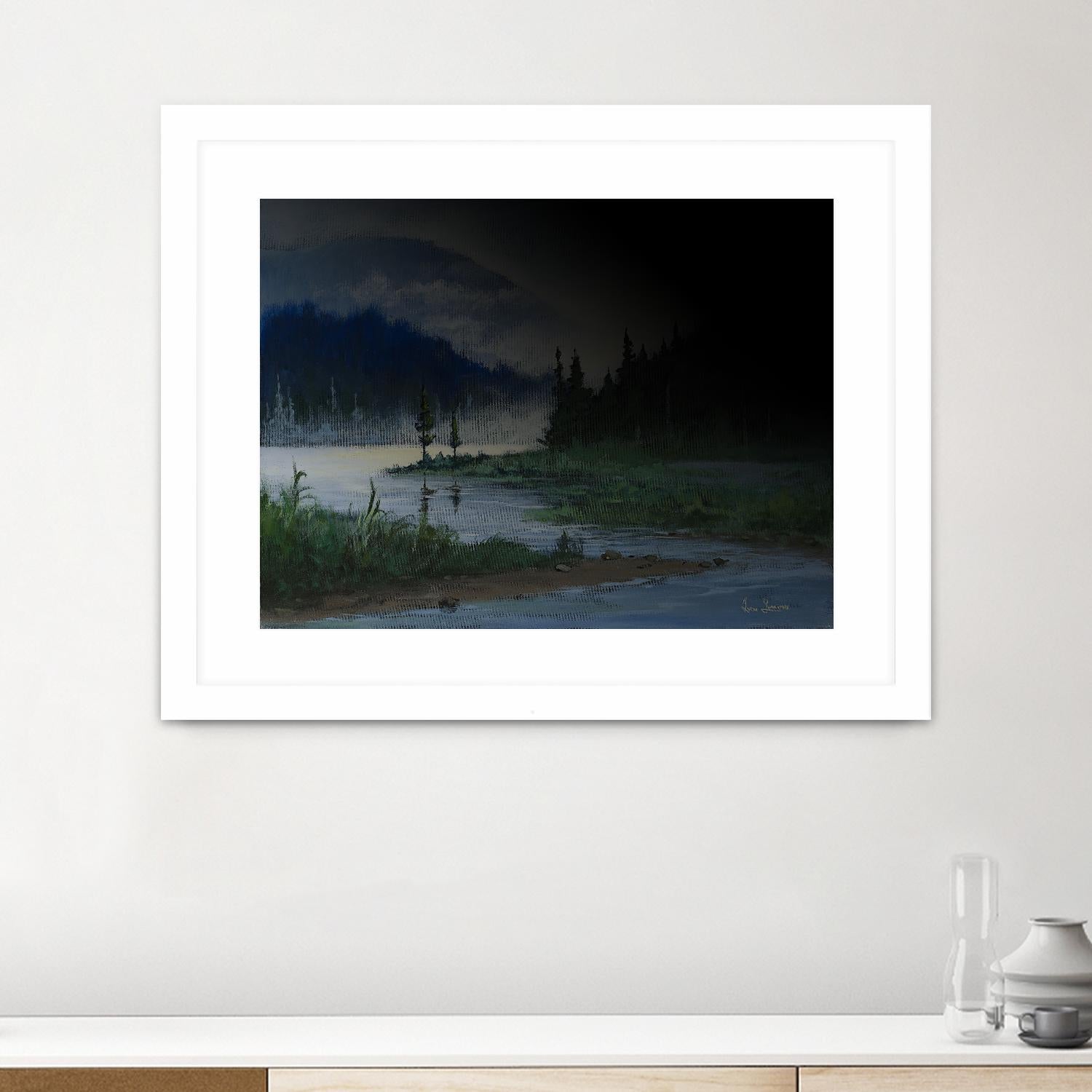 L.éclaircie by Yvon Lemieux on GIANT ART - green landscape