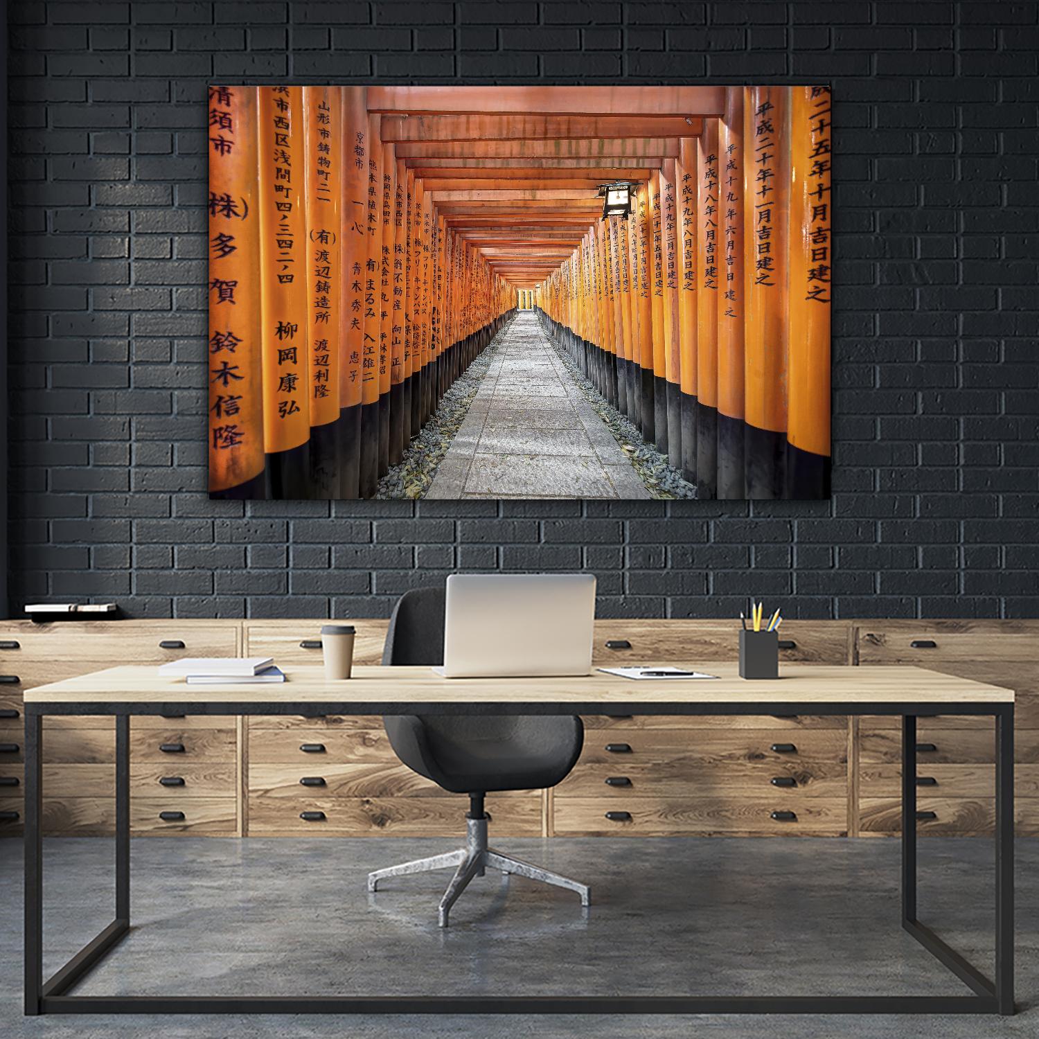 Fushimi Inari Shrine, Kyoto by Nick Jackson on GIANT ART - orange photo art