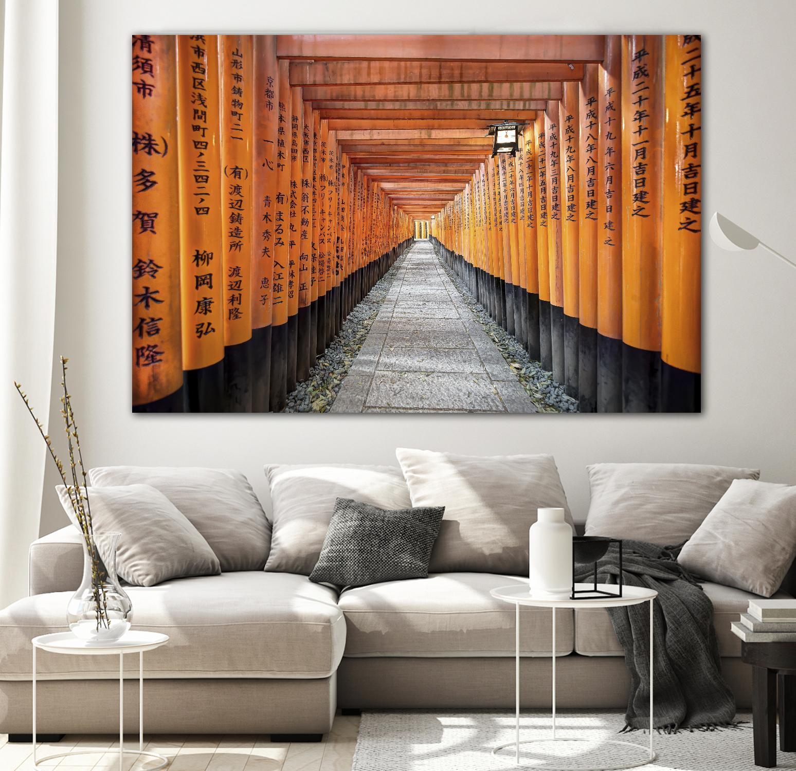 Fushimi Inari Shrine, Kyoto by Nick Jackson on GIANT ART - orange photo art