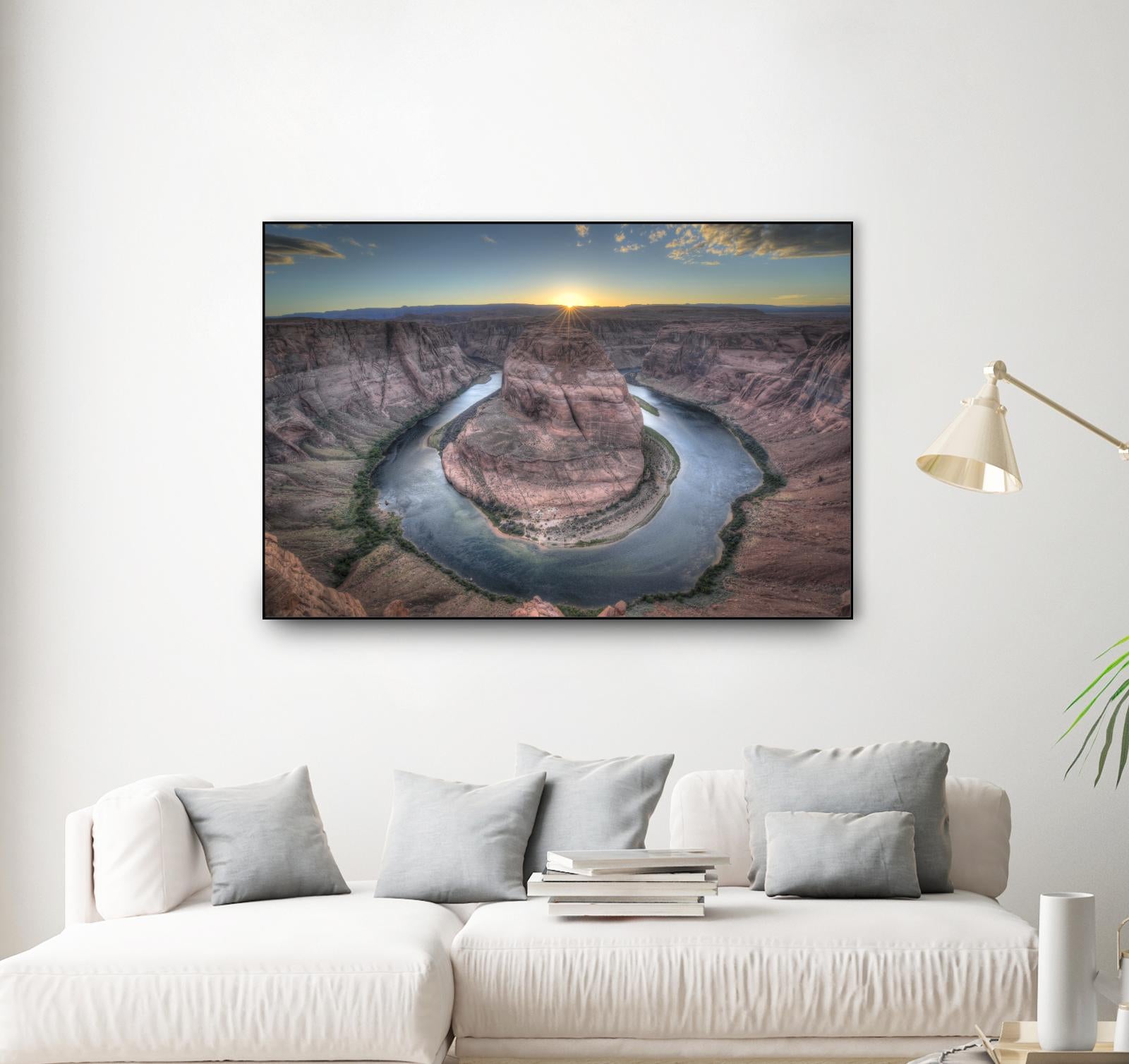 Horeshoe Bend along the Colorado River by Nick Jackson on GIANT ART - brown landscape