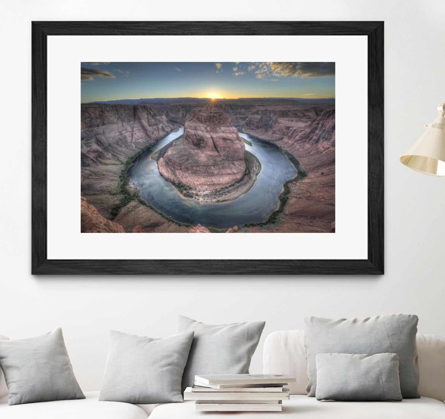 Horeshoe Bend along the Colorado River by Nick Jackson on GIANT ART - brown landscape