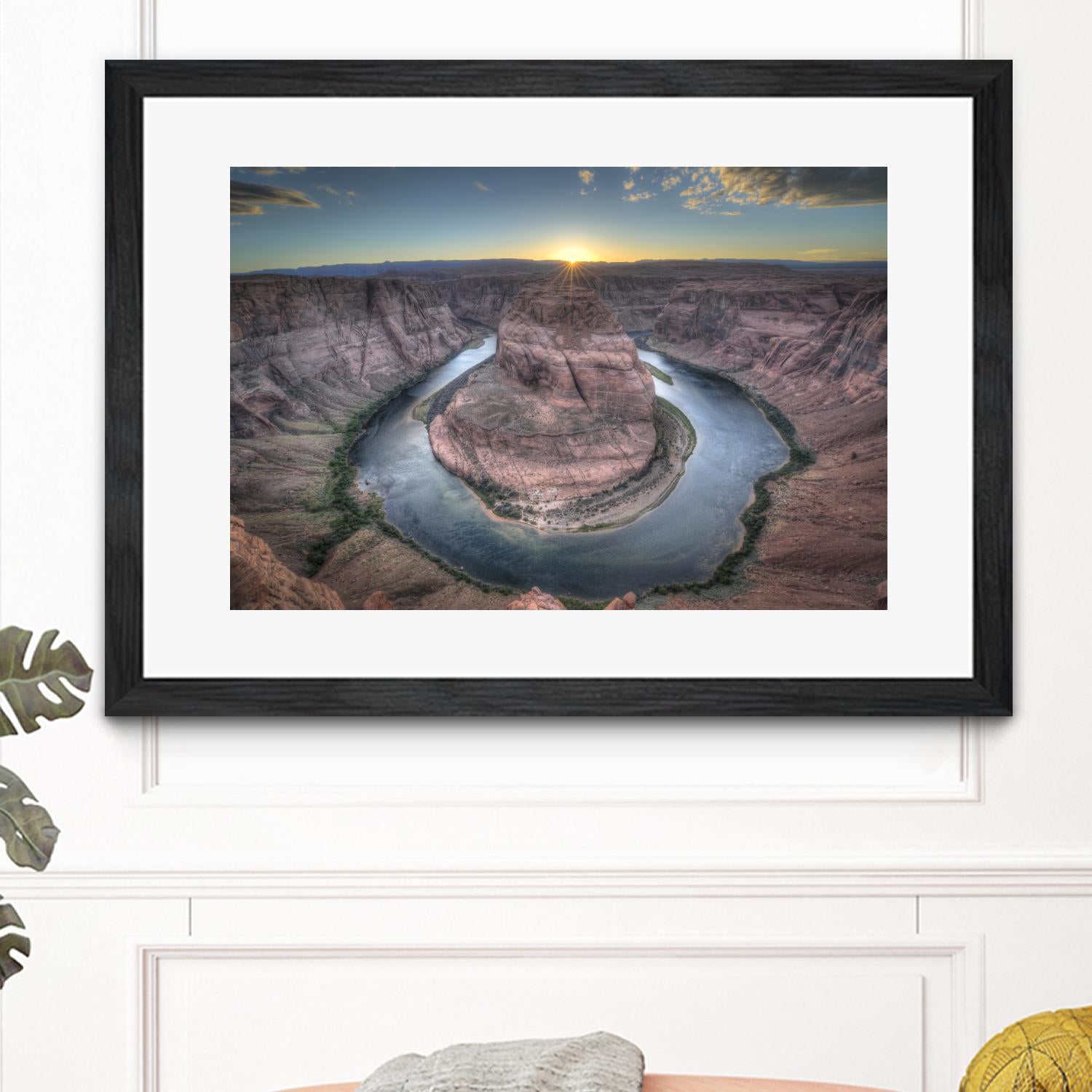 Horeshoe Bend along the Colorado River by Nick Jackson on GIANT ART - brown landscape