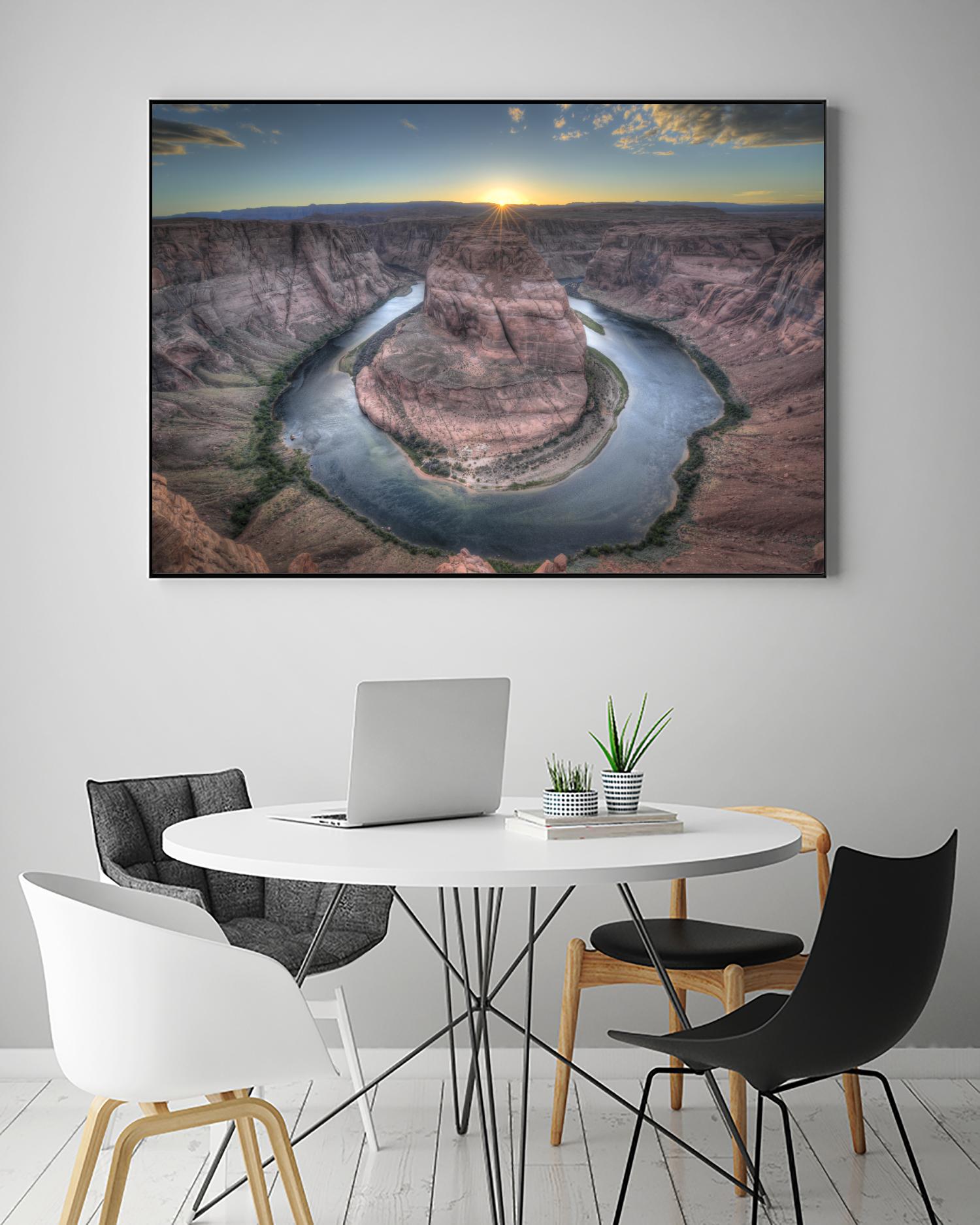 Horeshoe Bend along the Colorado River by Nick Jackson on GIANT ART - brown landscape