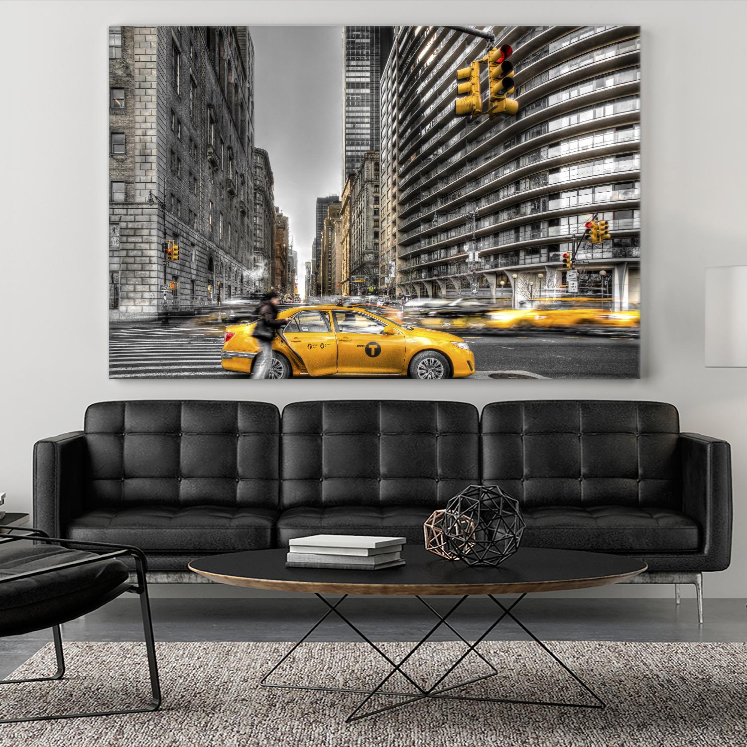 No rest in New York by Nick Jackson on GIANT ART - grey city scene