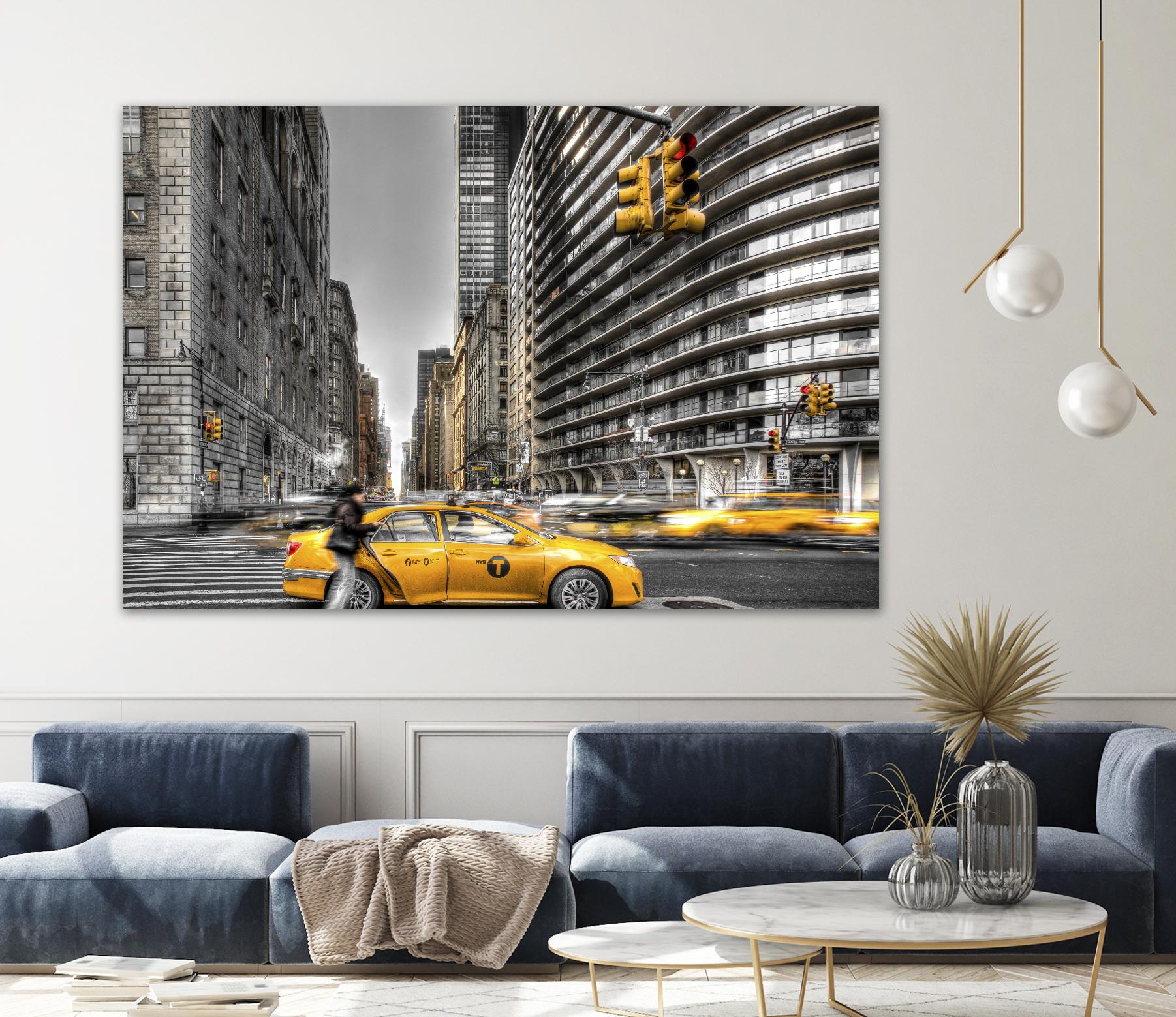 No rest in New York by Nick Jackson on GIANT ART - grey city scene
