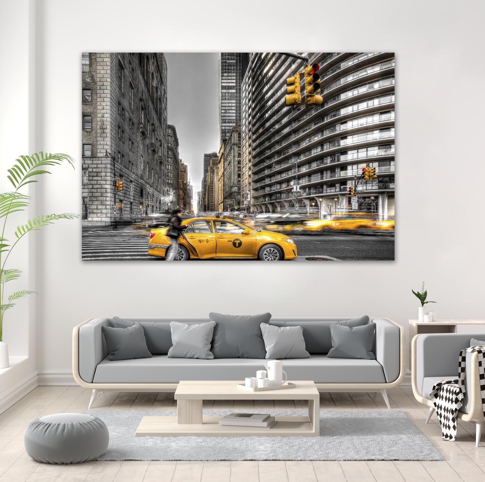 No rest in New York by Nick Jackson on GIANT ART - grey city scene