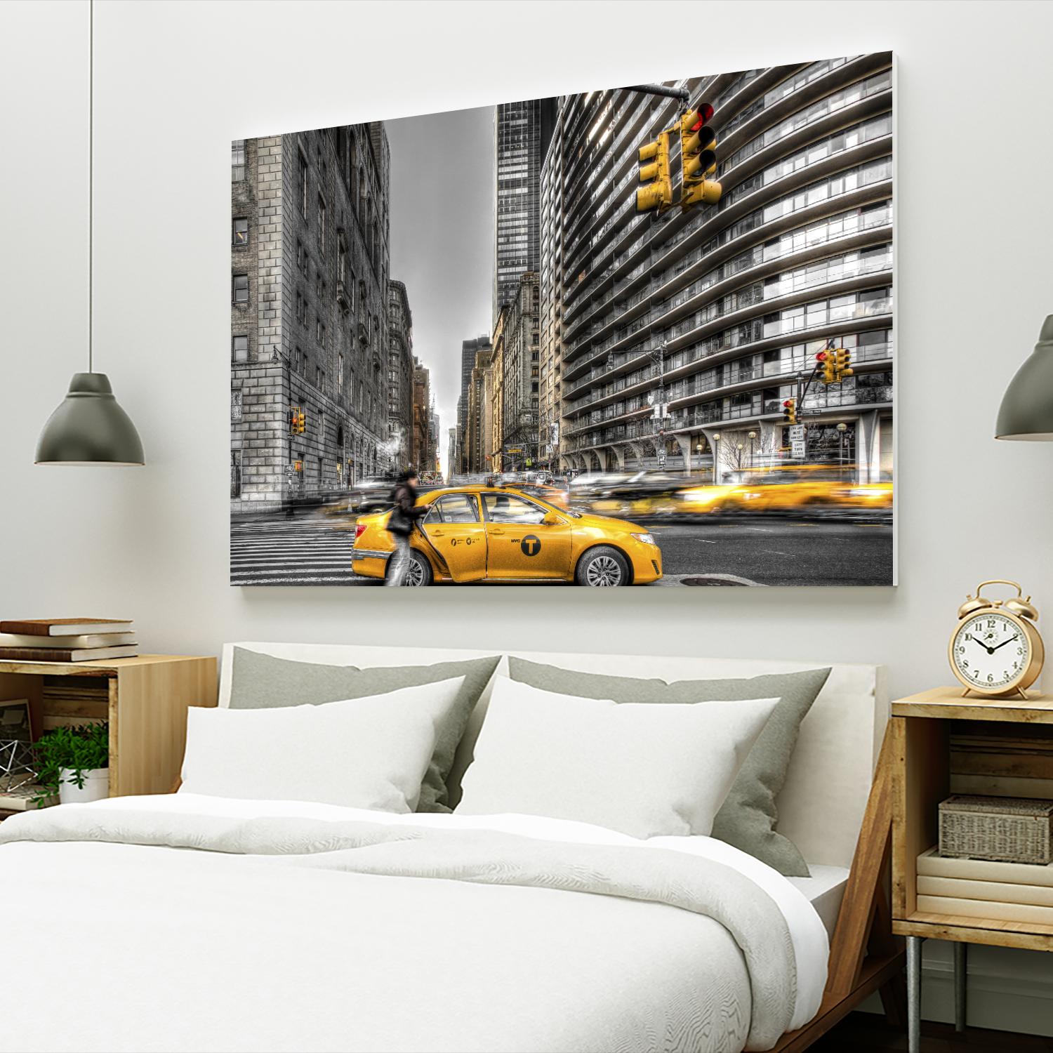 No rest in New York by Nick Jackson on GIANT ART - grey city scene