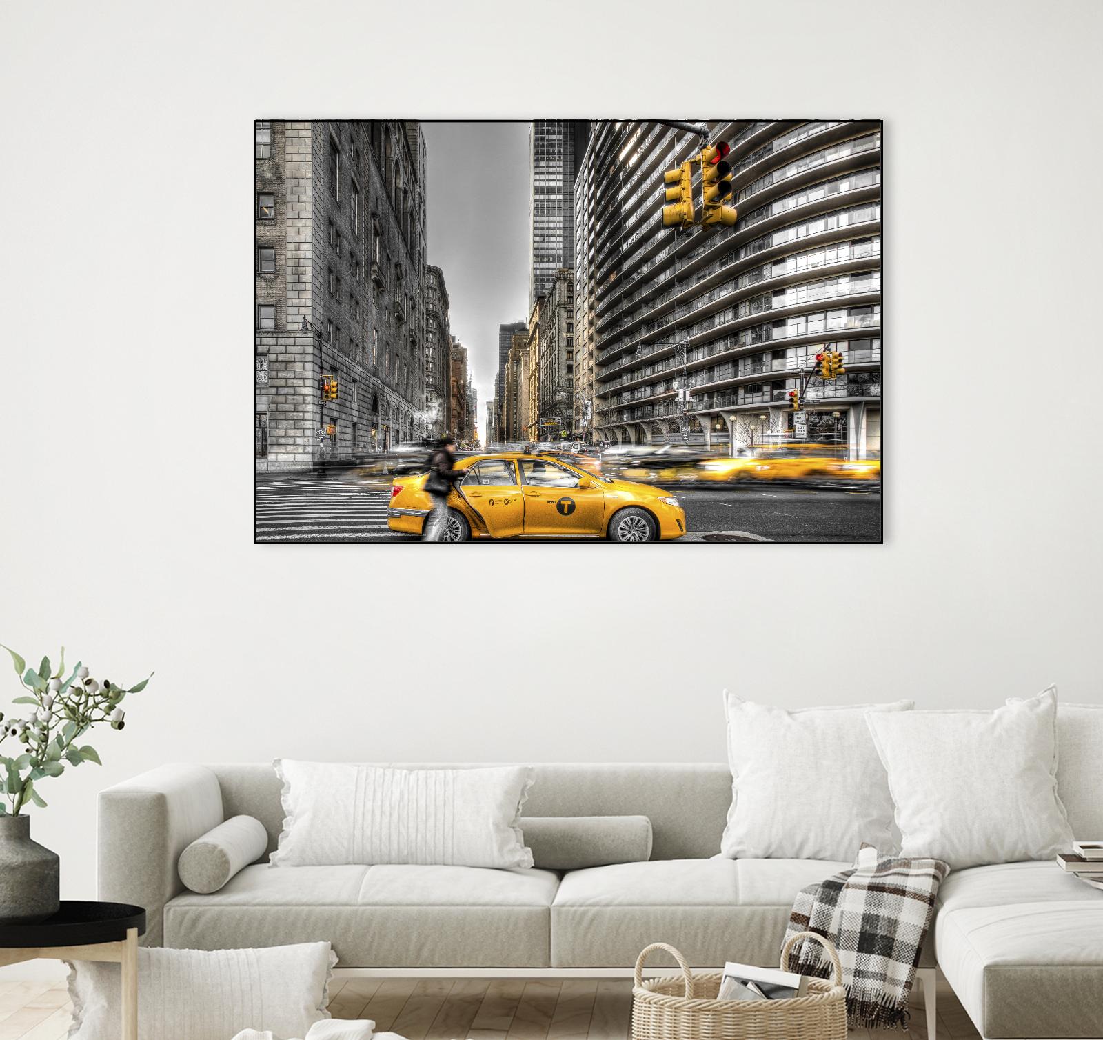 No rest in New York by Nick Jackson on GIANT ART - grey city scene