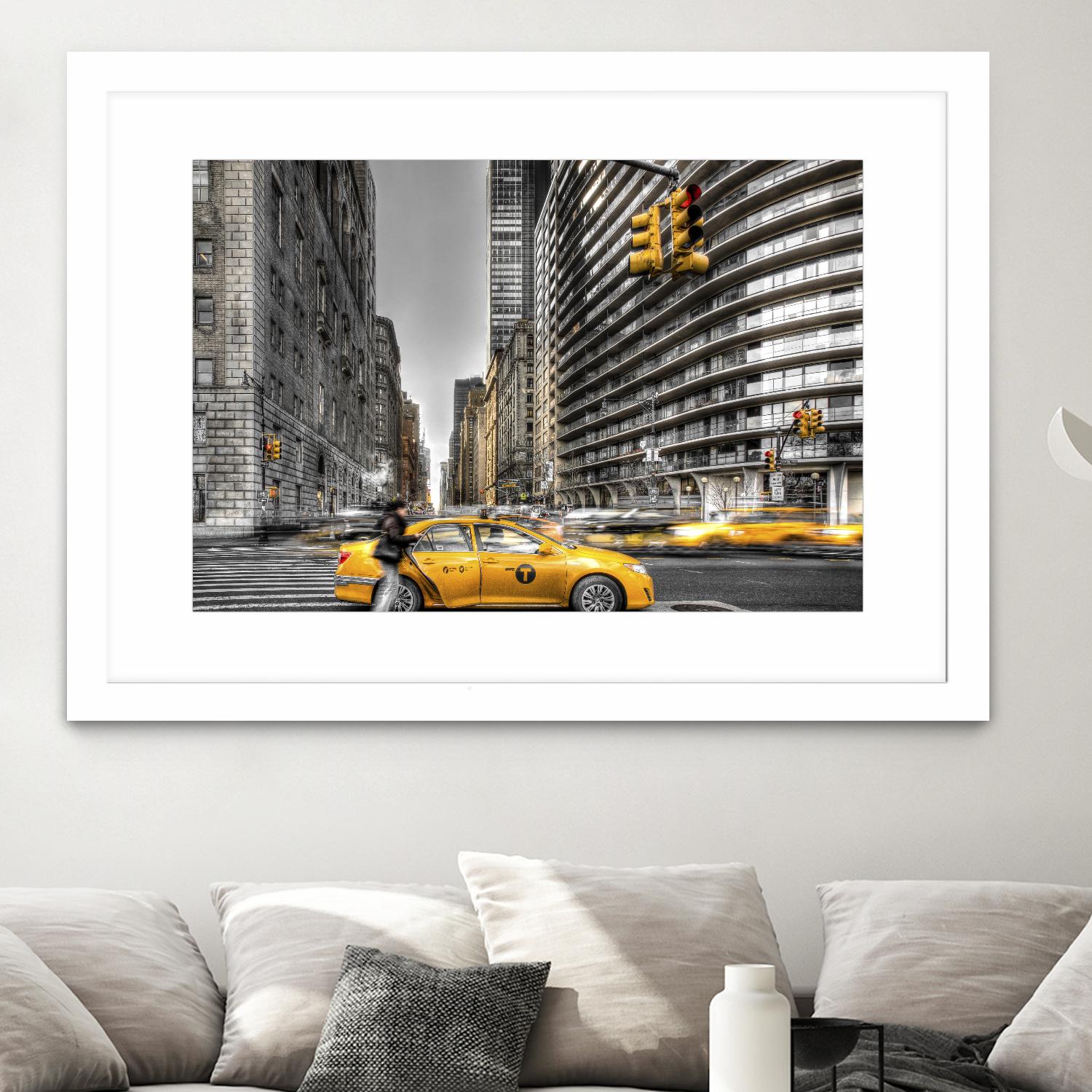No rest in New York by Nick Jackson on GIANT ART - grey city scene