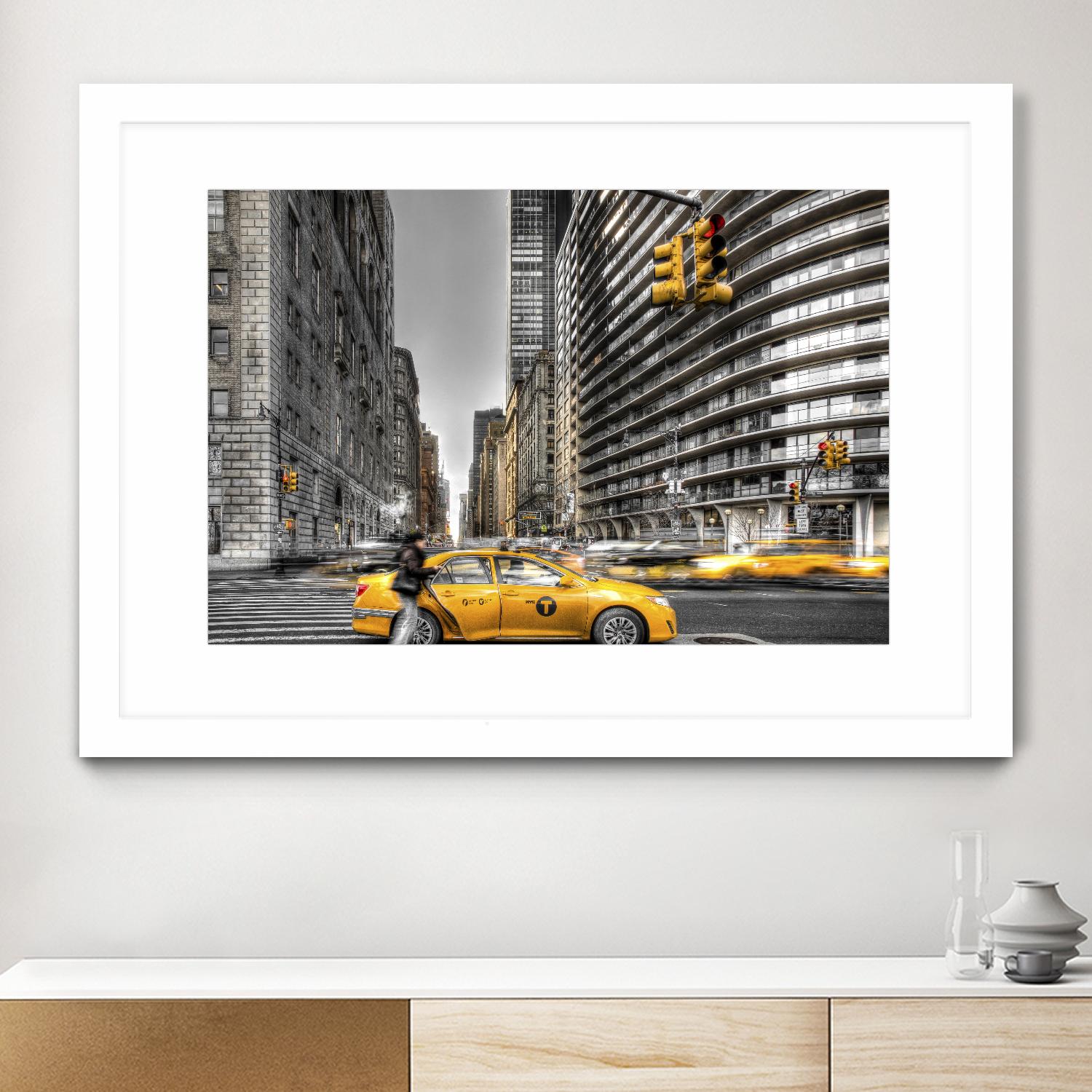 No rest in New York by Nick Jackson on GIANT ART - grey city scene