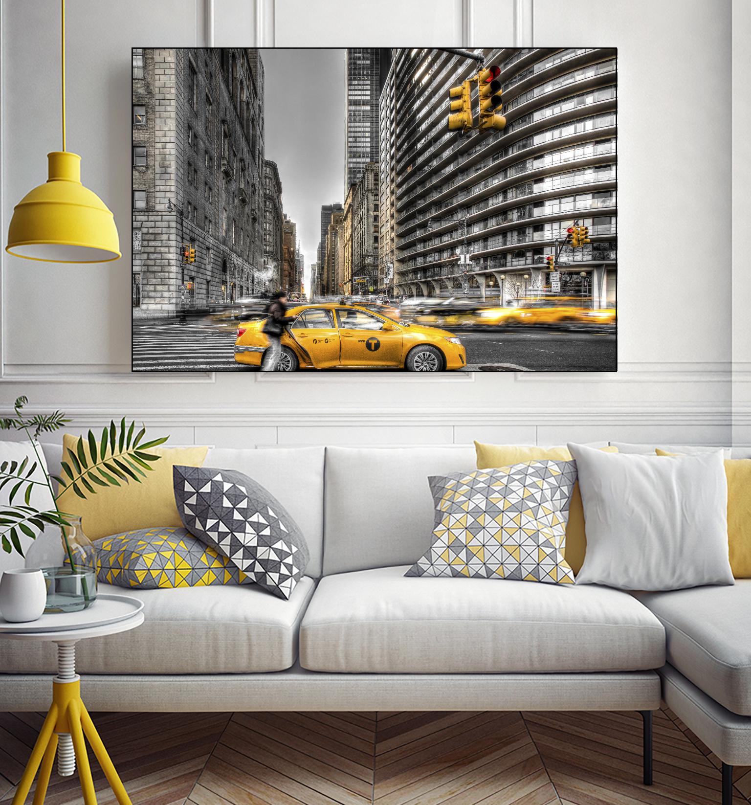 No rest in New York by Nick Jackson on GIANT ART - grey city scene