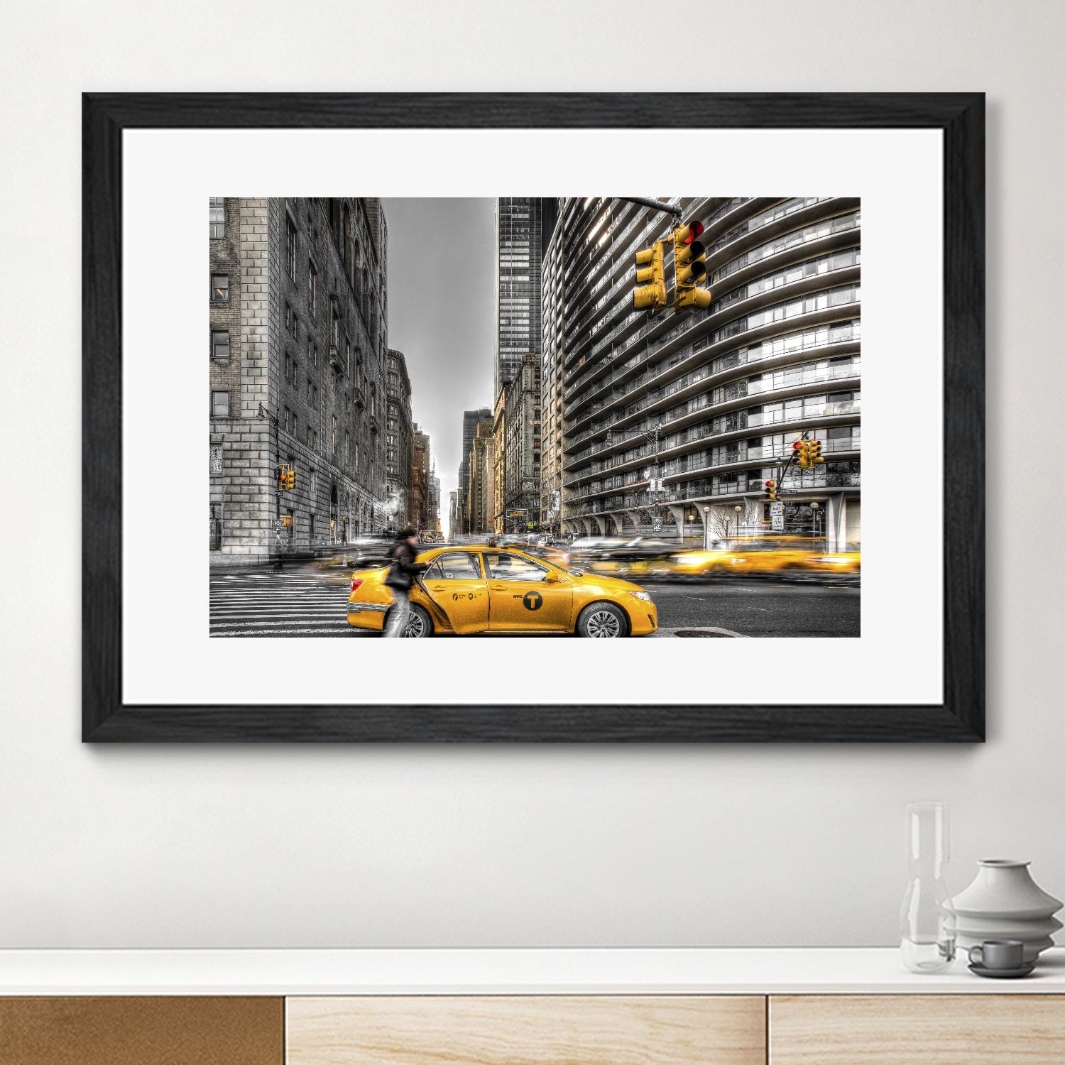 No rest in New York by Nick Jackson on GIANT ART - grey city scene