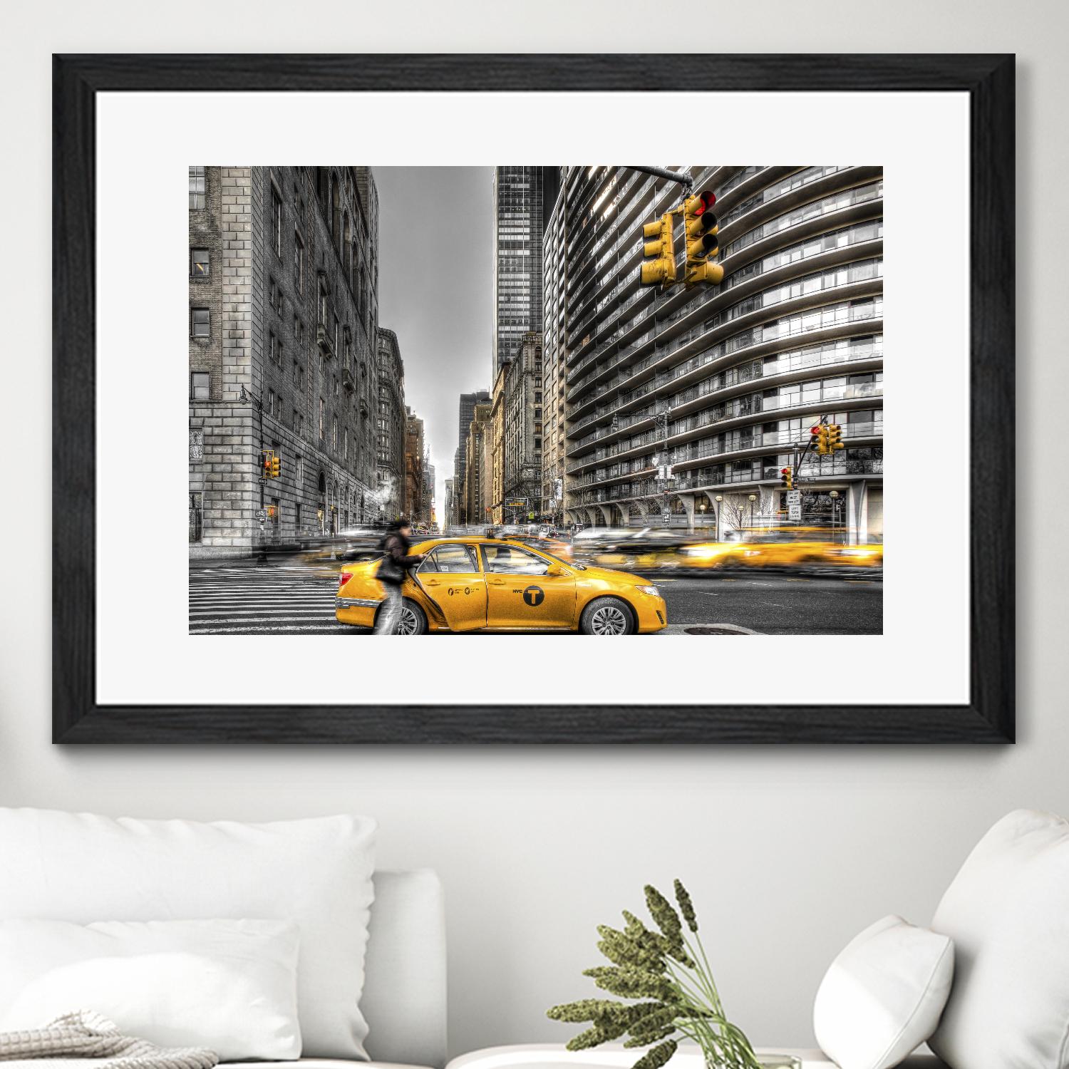 No rest in New York by Nick Jackson on GIANT ART - grey city scene