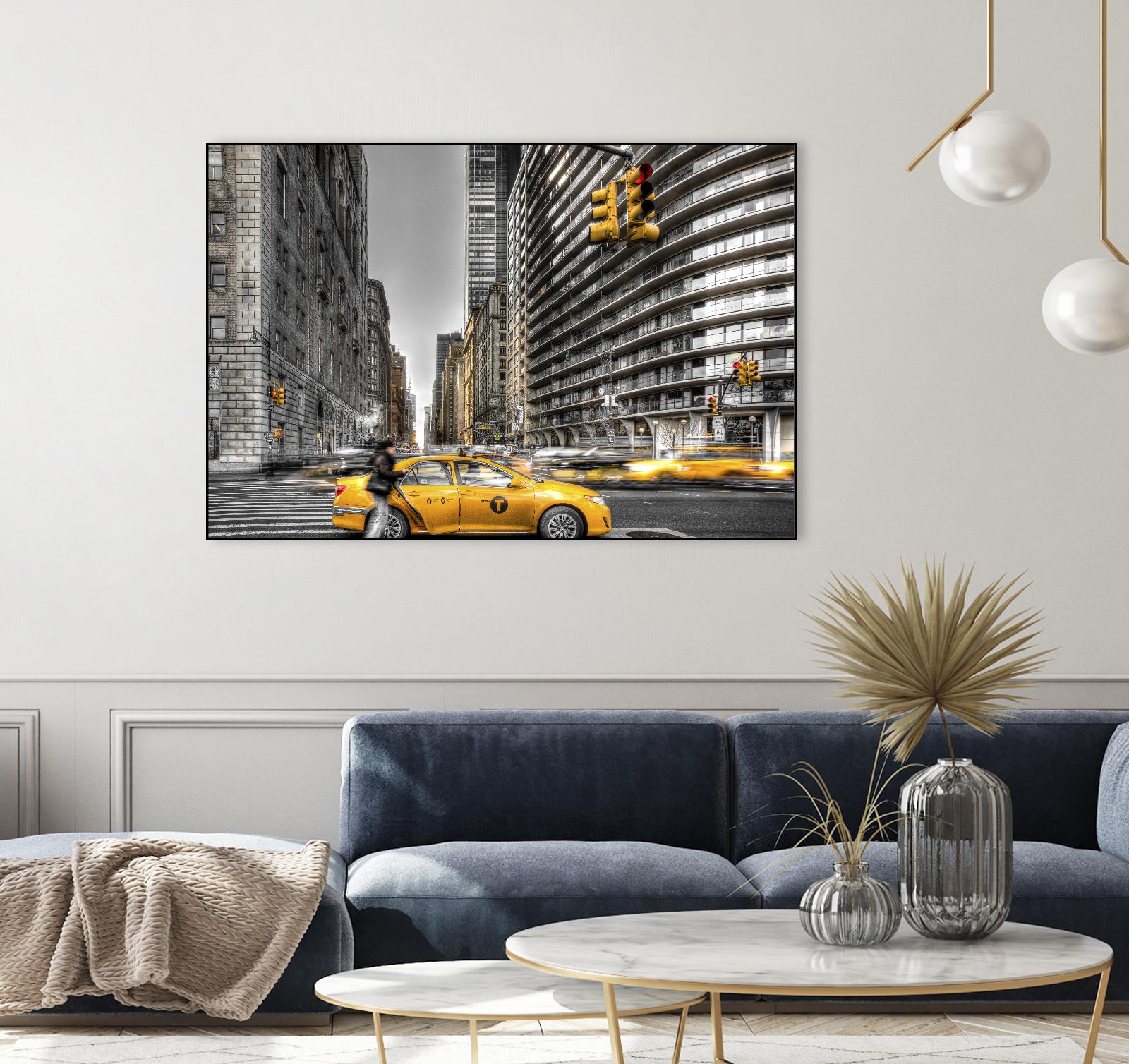 No rest in New York by Nick Jackson on GIANT ART - grey city scene
