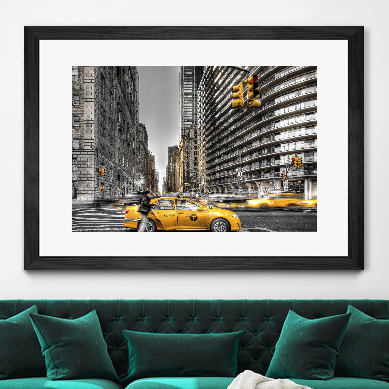 No rest in New York by Nick Jackson on GIANT ART - grey city scene