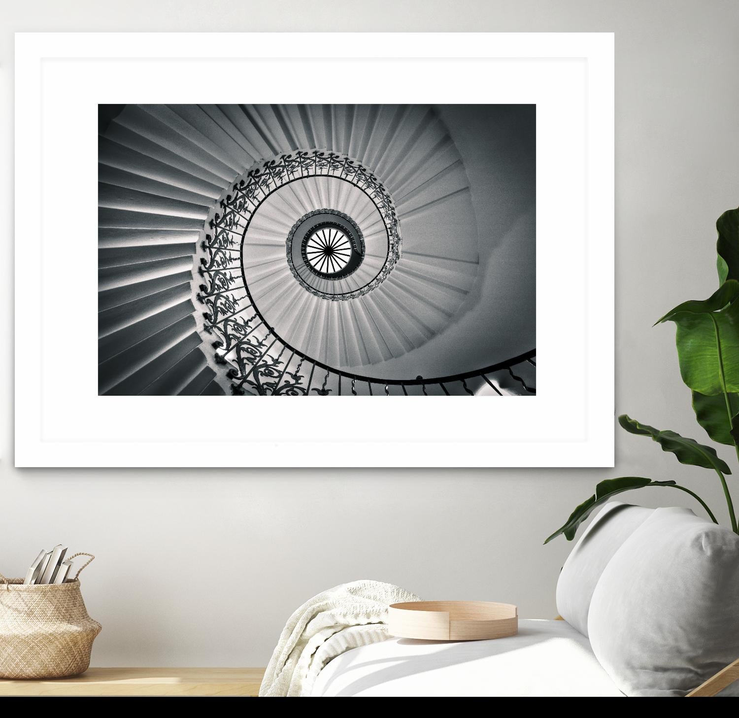 The Tulip Staircase, Greenwich by Nick Jackson on GIANT ART - black architectural