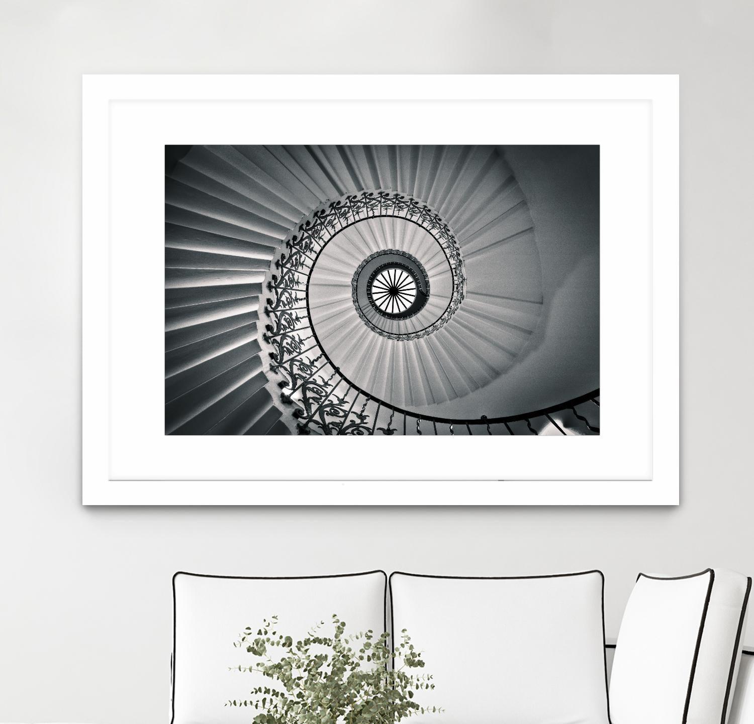 The Tulip Staircase, Greenwich by Nick Jackson on GIANT ART - black architectural