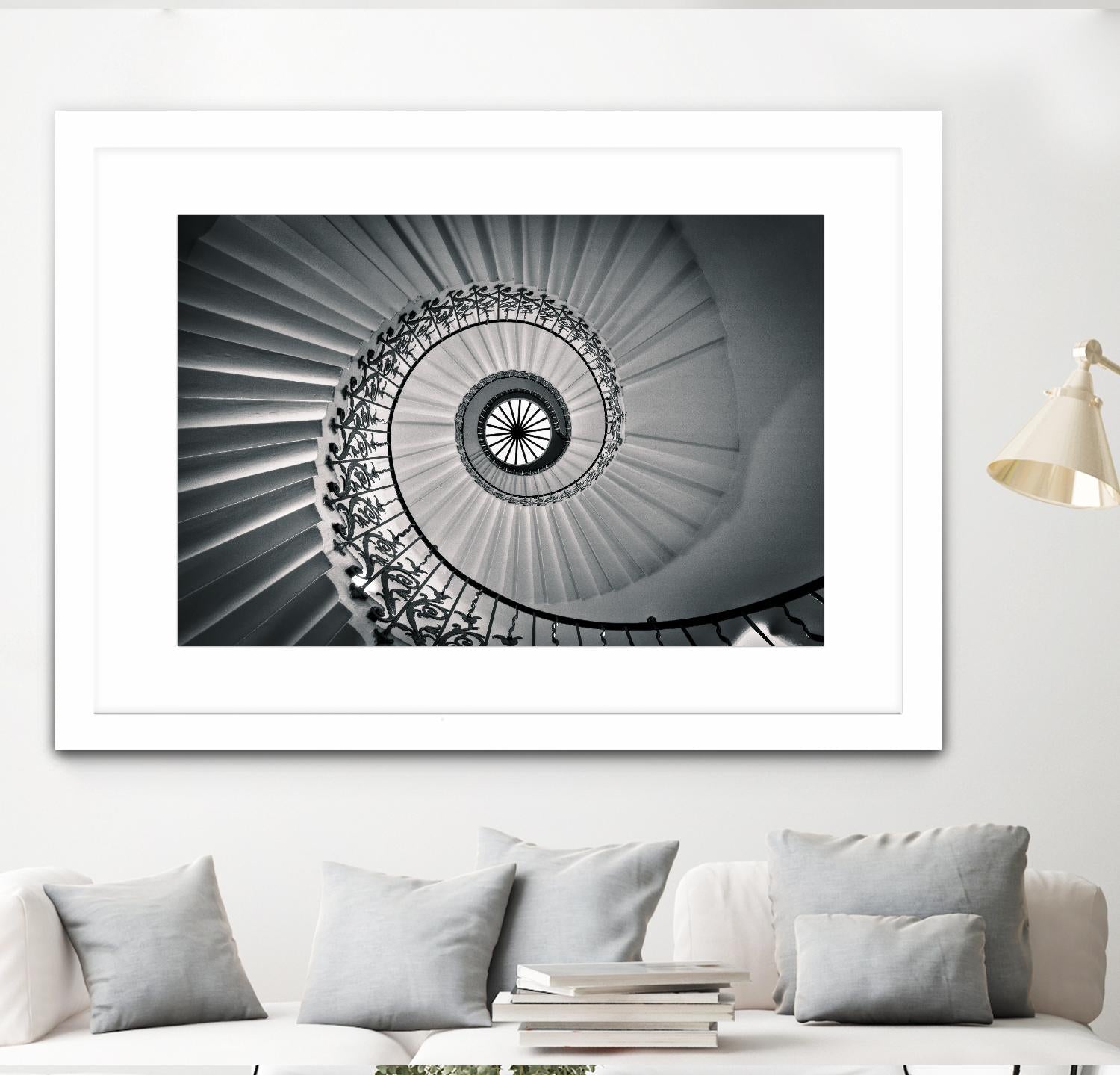 The Tulip Staircase, Greenwich by Nick Jackson on GIANT ART - black architectural